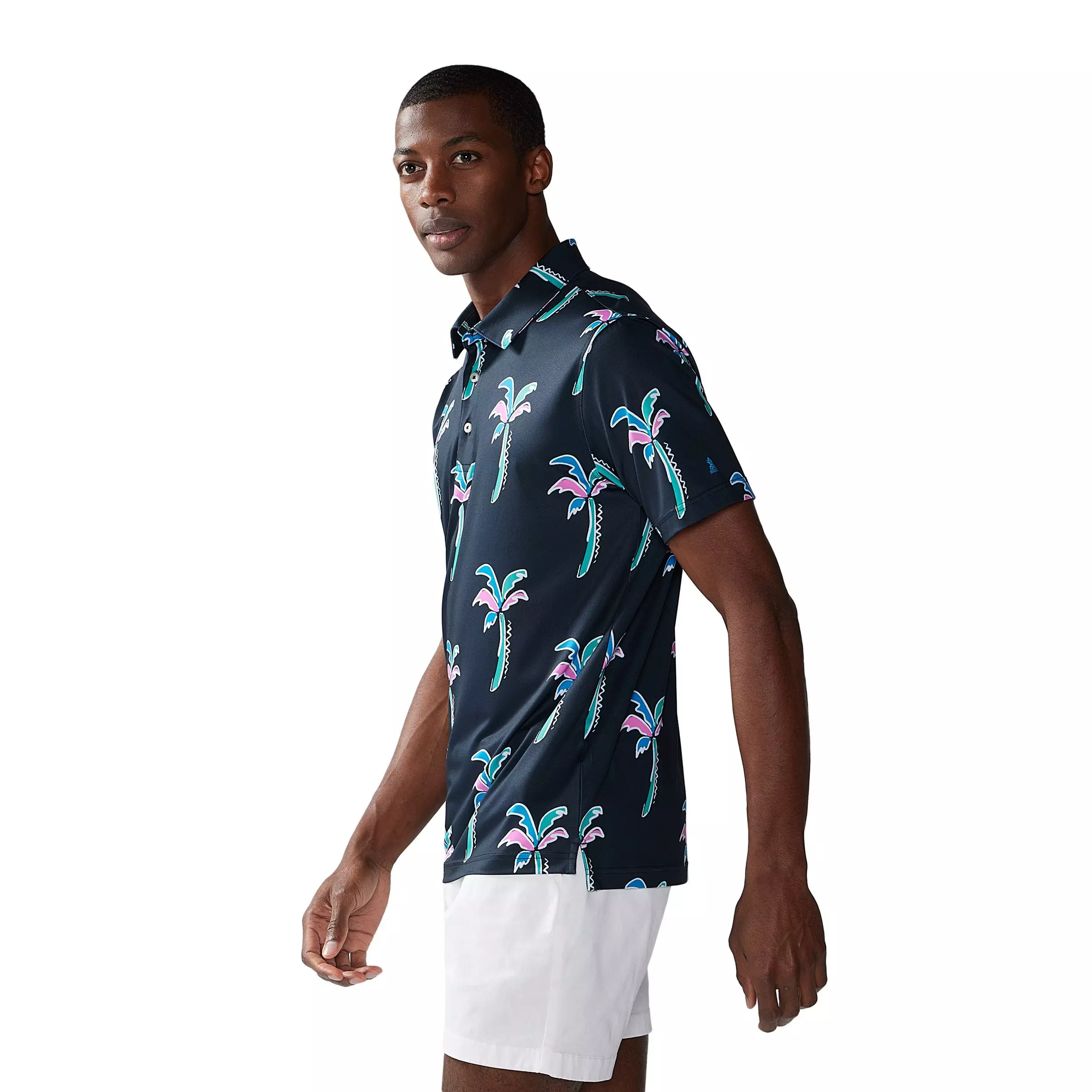 Chubbies Men's Havana Night Performance Polo - BLACK