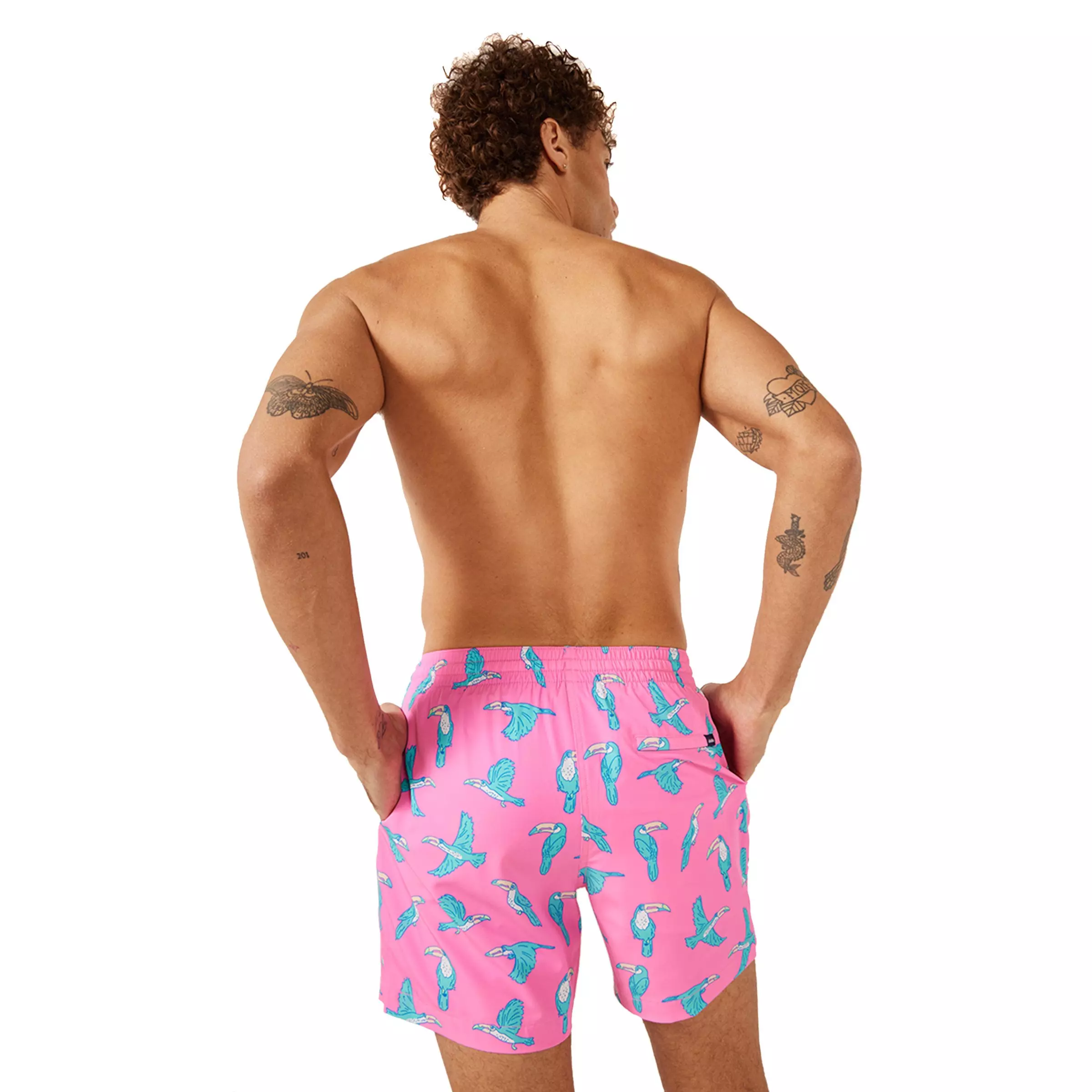Chubbies Men's The Toucan Do It 5.5' Swimshorts - PINK
