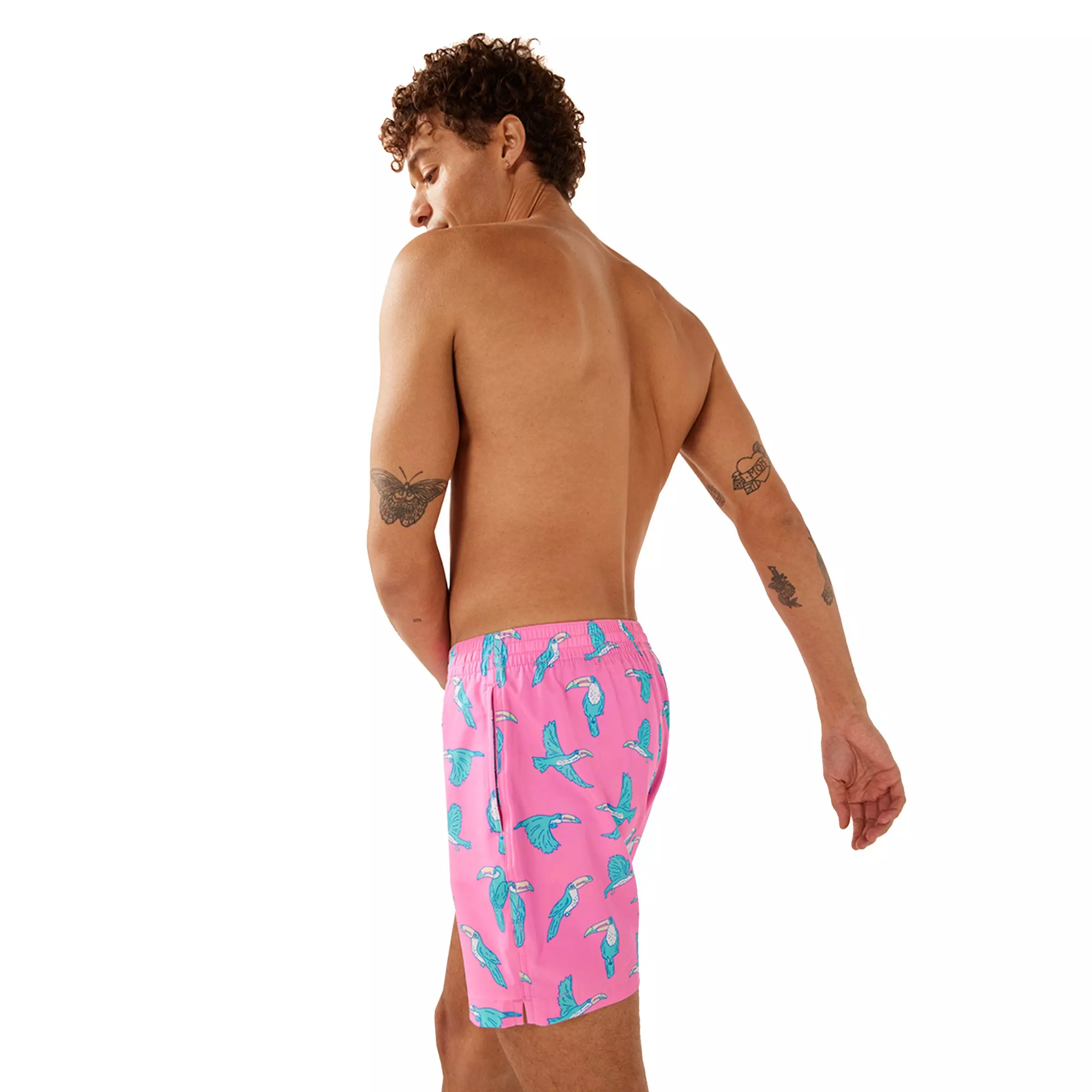 Chubbies Men's The Toucan Do It 5.5' Swimshorts - PINK