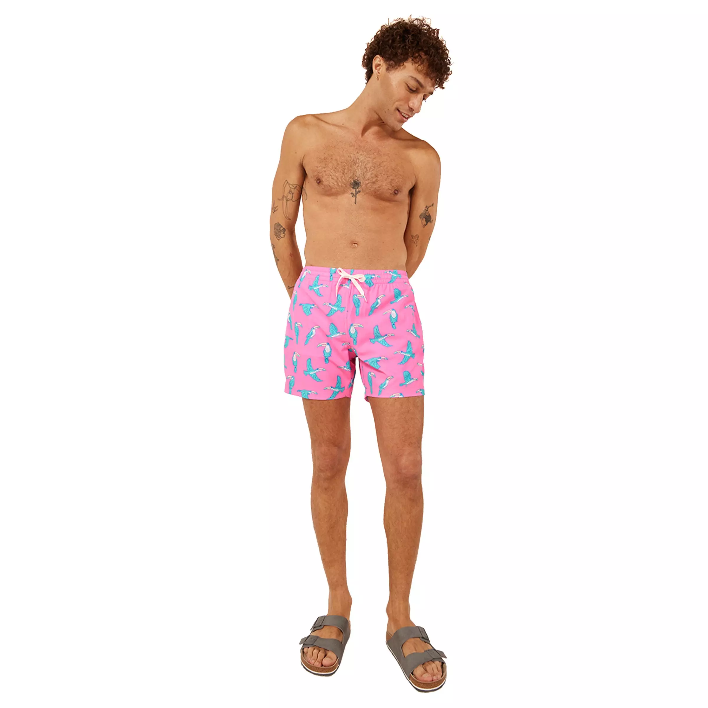 Chubbies Men's The Toucan Do It 5.5' Swimshorts - PINK
