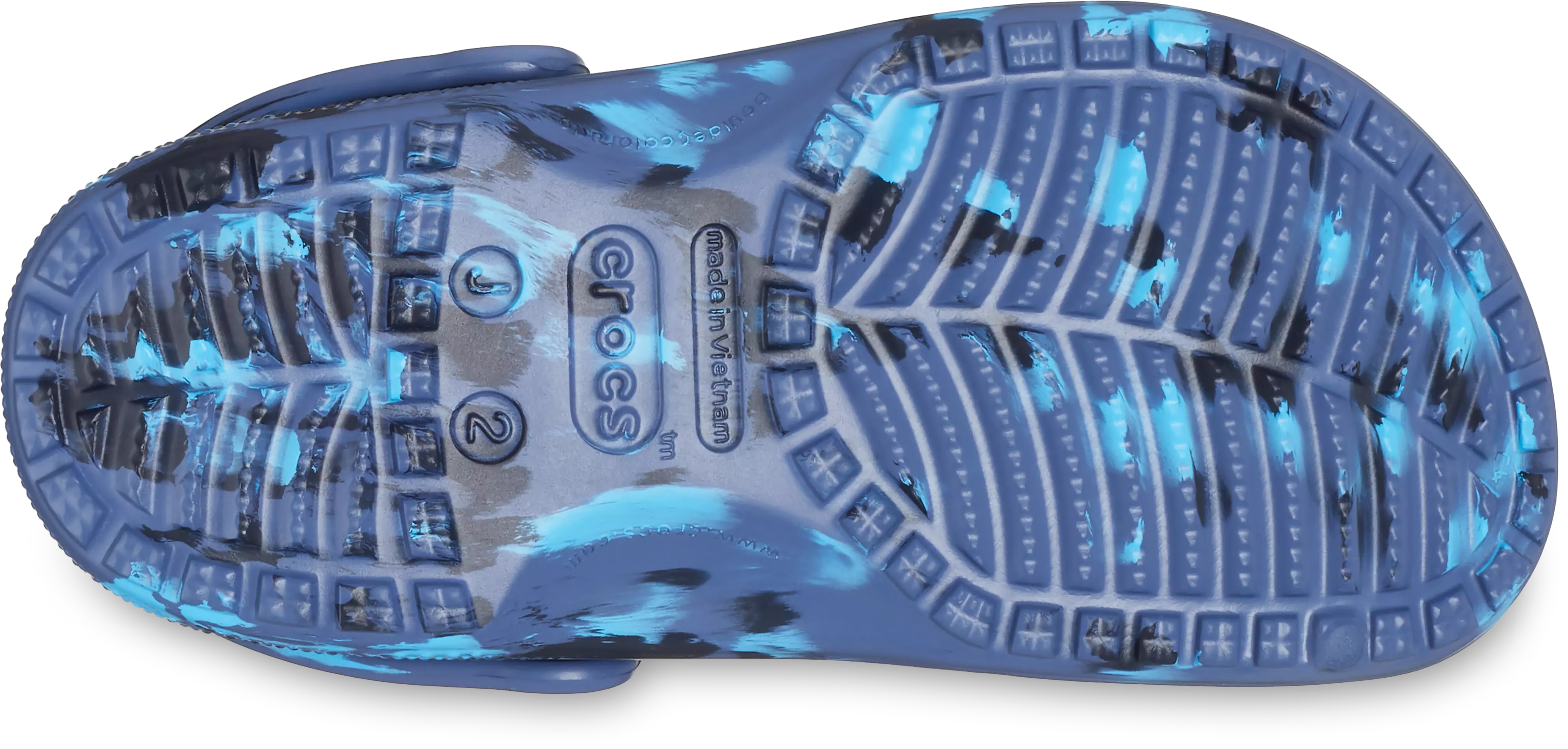 Crocs Classic Marbled "Navy" Preschool Boys' Clog - NAVY