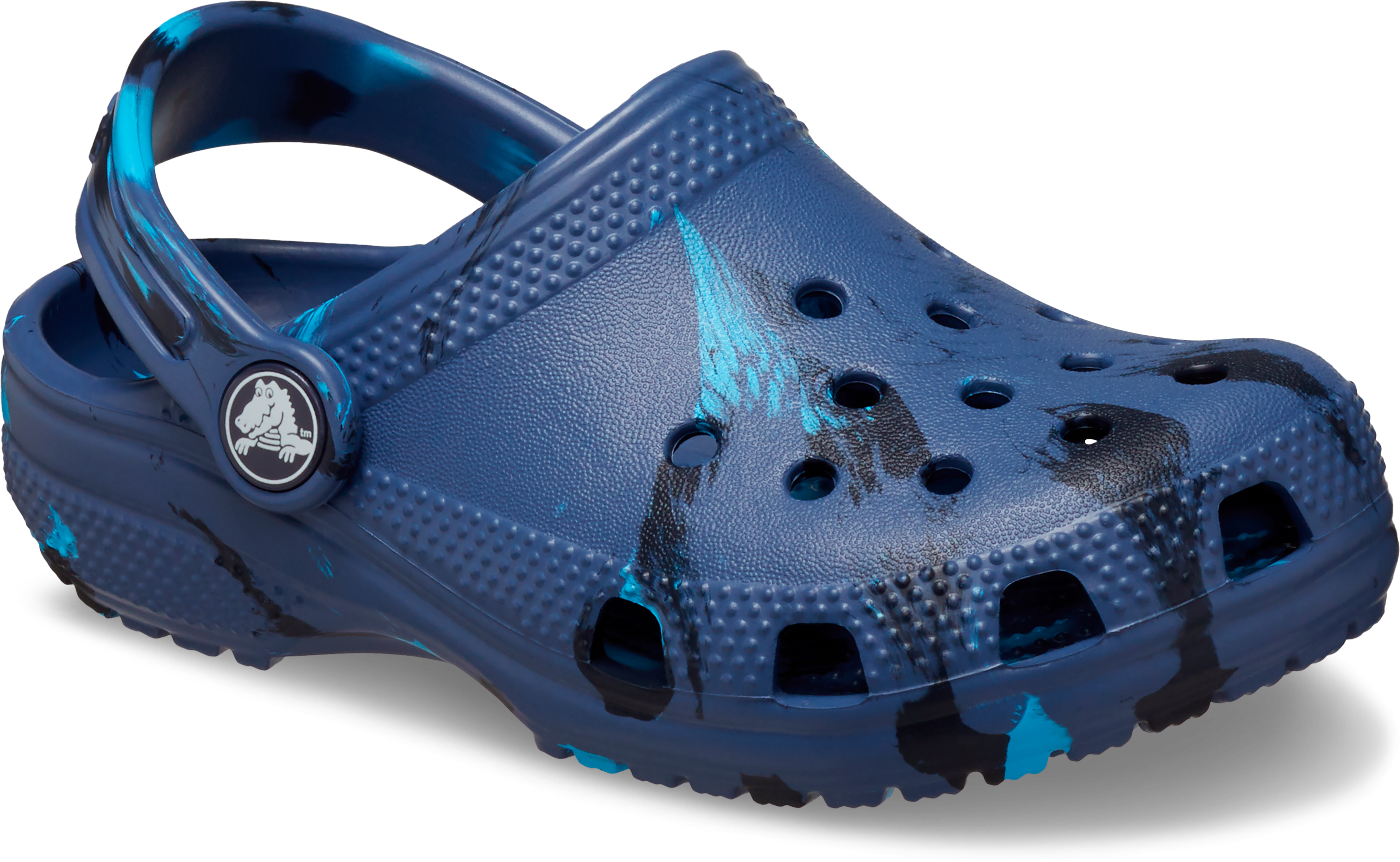 Crocs Classic Marbled "Navy" Toddler Boys' Clog