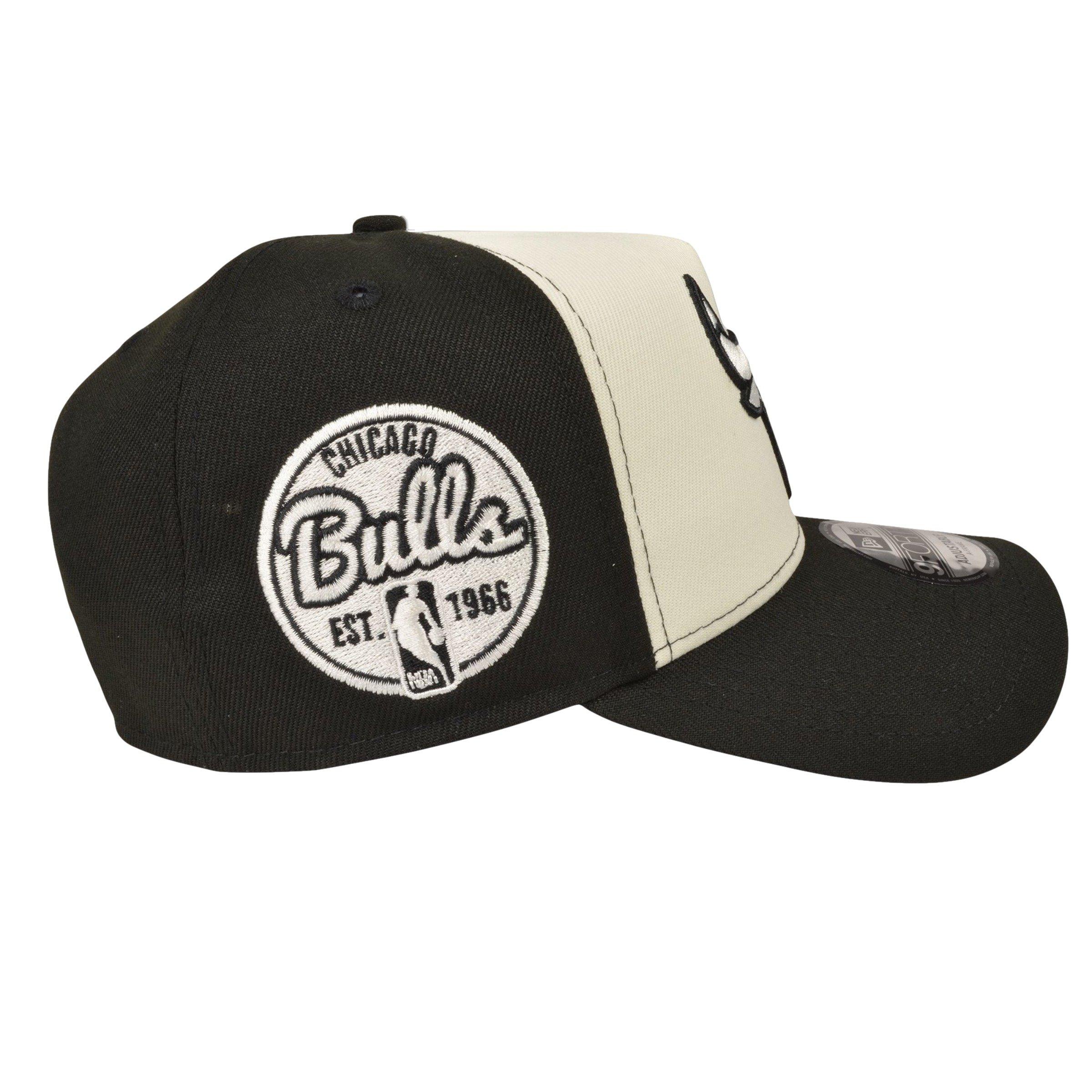 New Era Chicago Bulls 9FORTY Team Snapback-Black/Cream - CREAM Thumbnail View 3