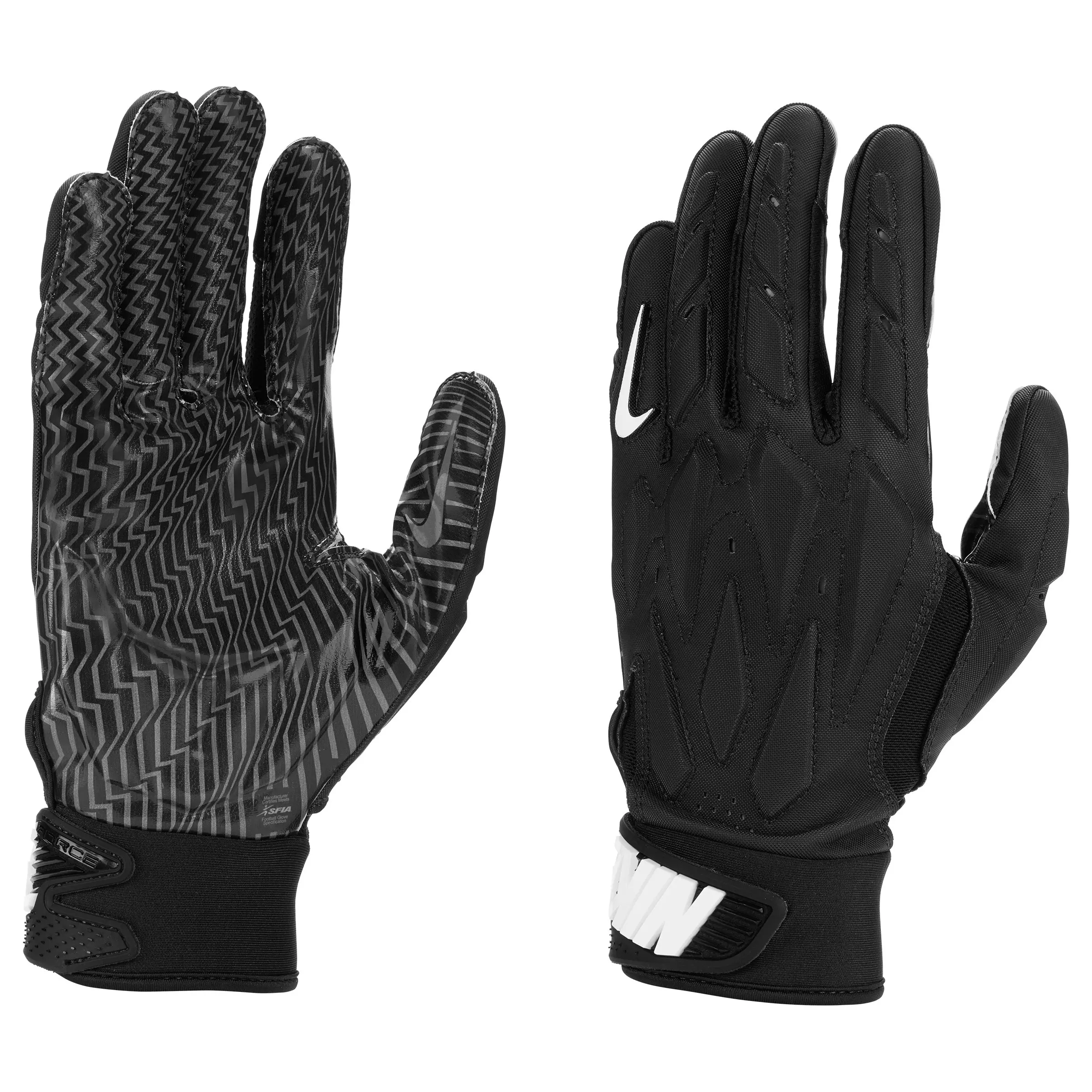 Nike D-Tack 7.0 Football Lineman Gloves - Black
