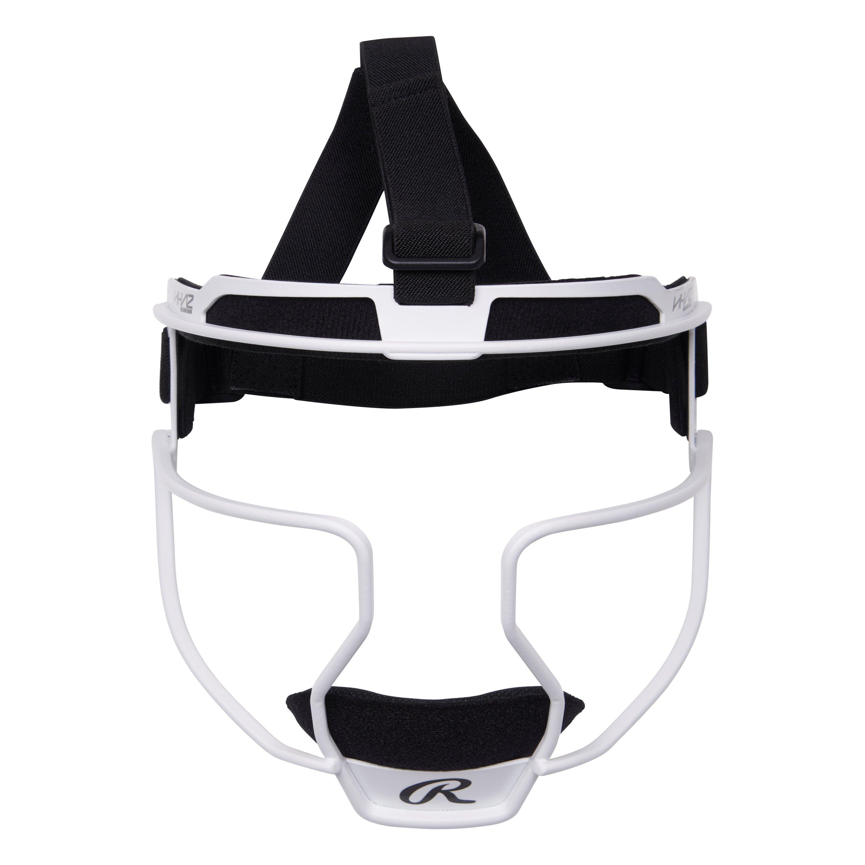 Rawlings Adult Hi-Viz Matte Softball Fielders Mask - WHITE Thumbnail View 1