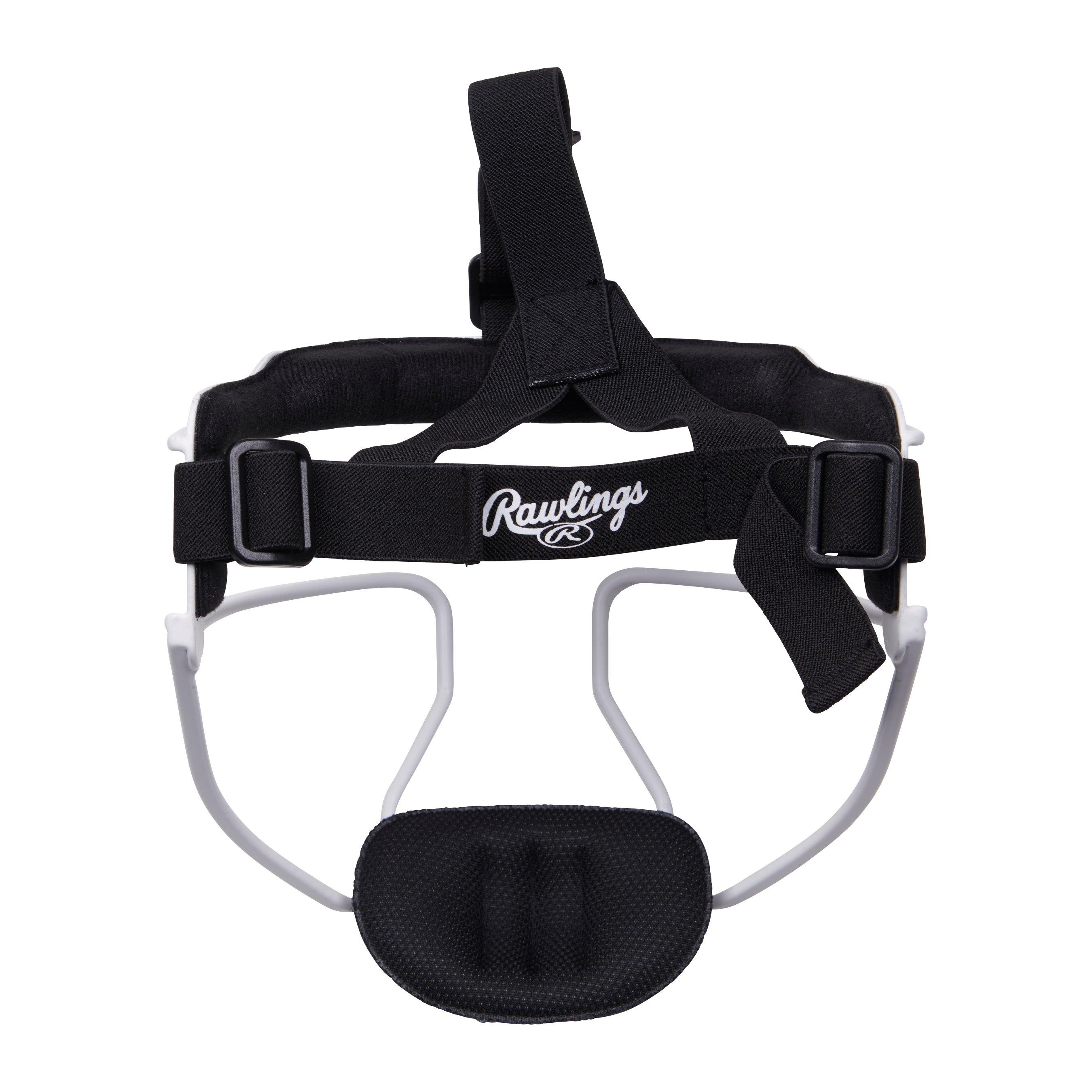 Rawlings Adult Hi-Viz Matte Softball Fielders Mask - WHITE Thumbnail View 2