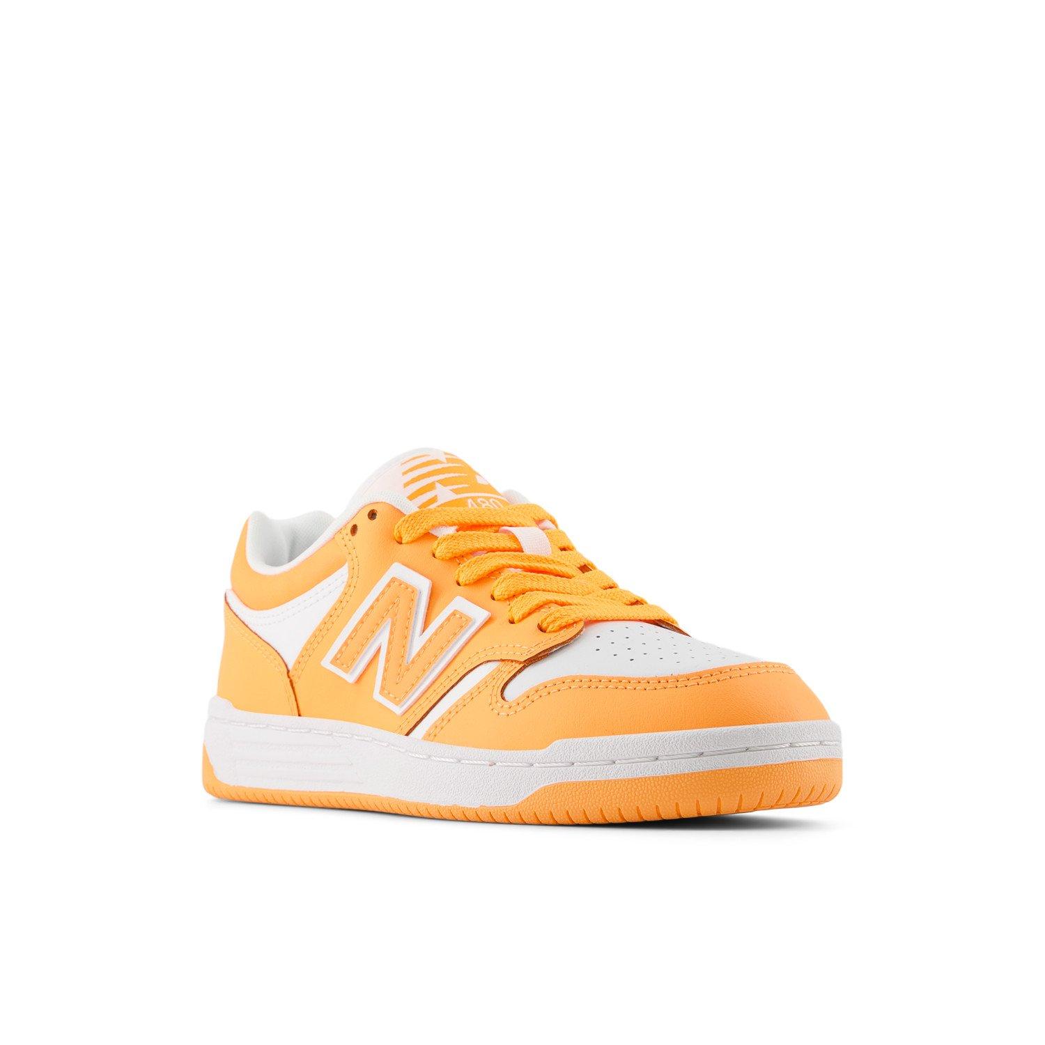 New Balance 480 Grade School Girls' "Orange/White" Shoe