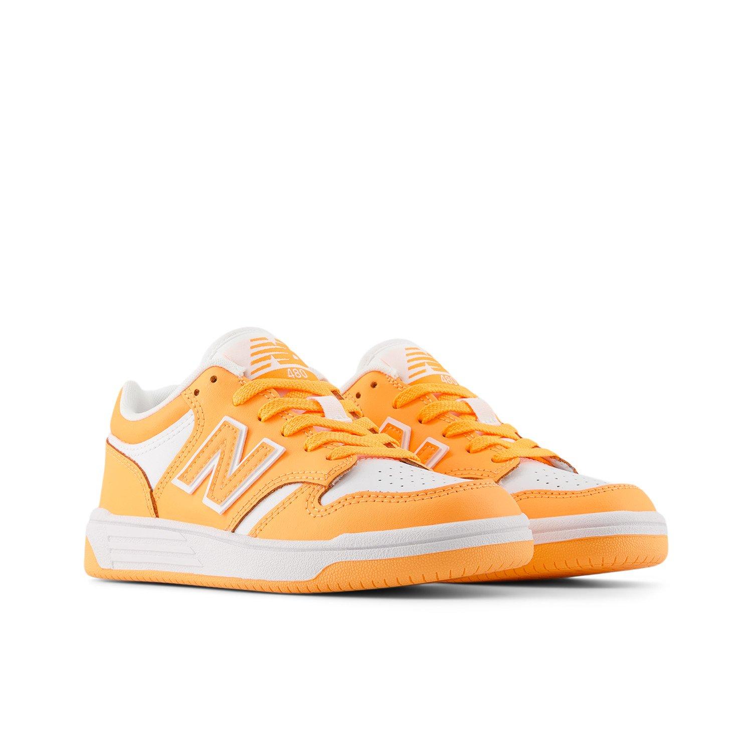 New Balance 480 Preschool Girls' "Orange/White" Shoe