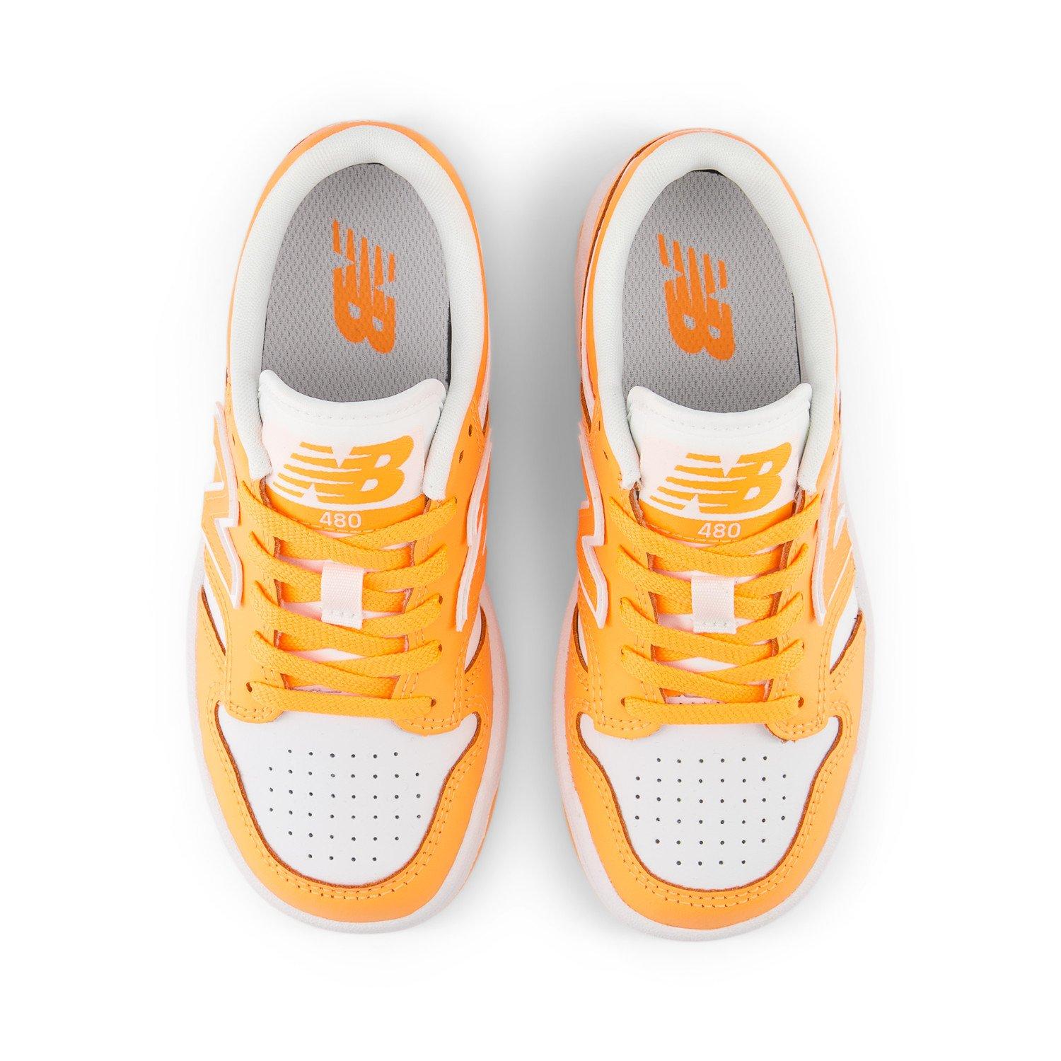 New Balance 480 Preschool Girls' "Orange/White" Shoe