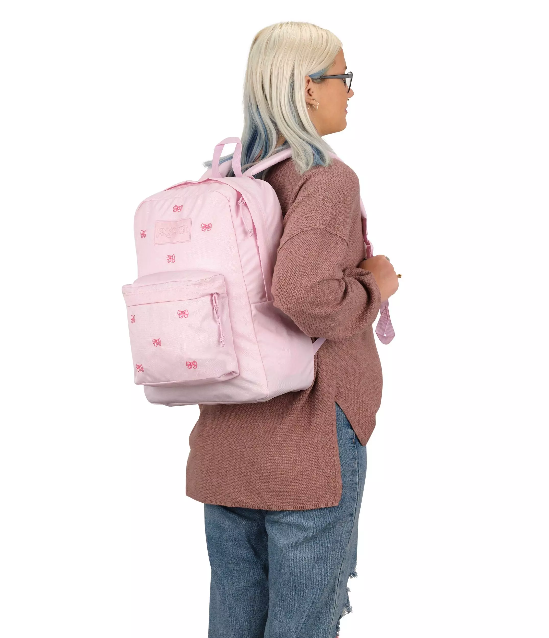 JanSport SuperBreak Plus Backpack - Pink - PINK