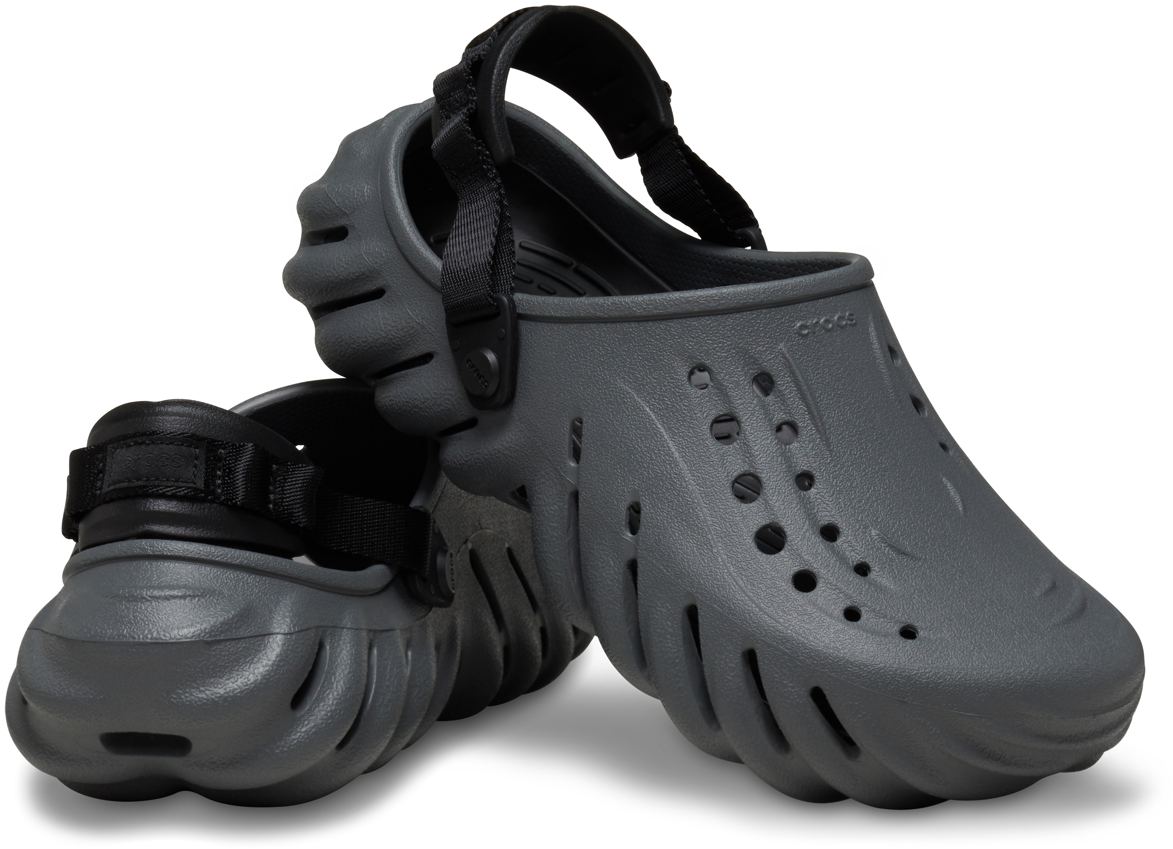★CROCS★ Eco Clog Slate Grey 2079370DA 207937-0DA CROCS Echo Clog 207937-1IP - Shiekh