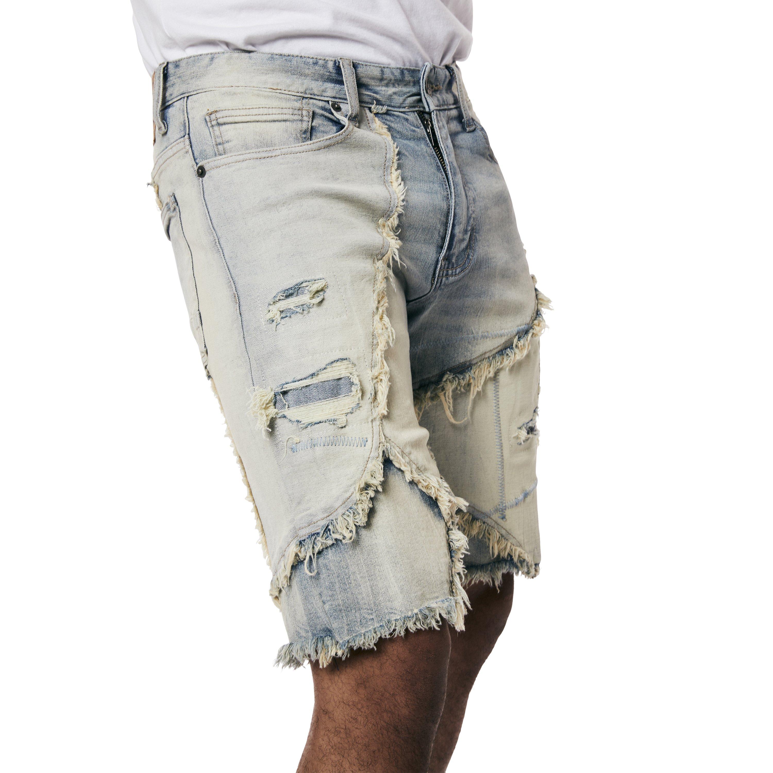 Grindhouse Seville Patchwork Men's Blue Shorts