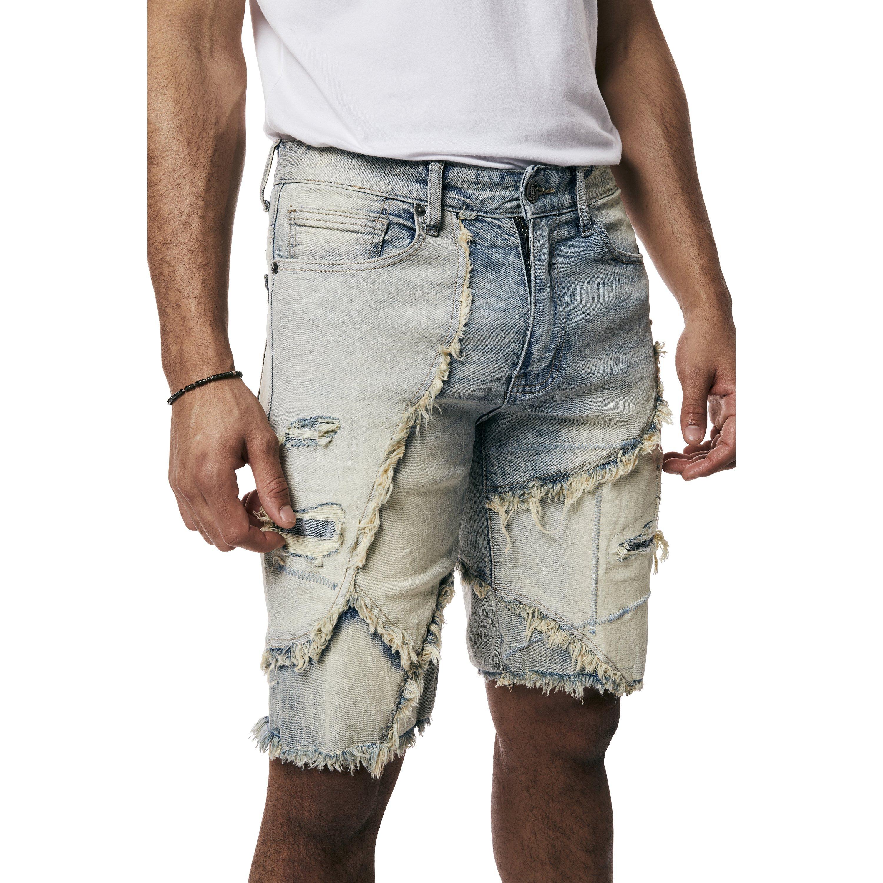 Grindhouse Seville Patchwork Men's Blue Shorts