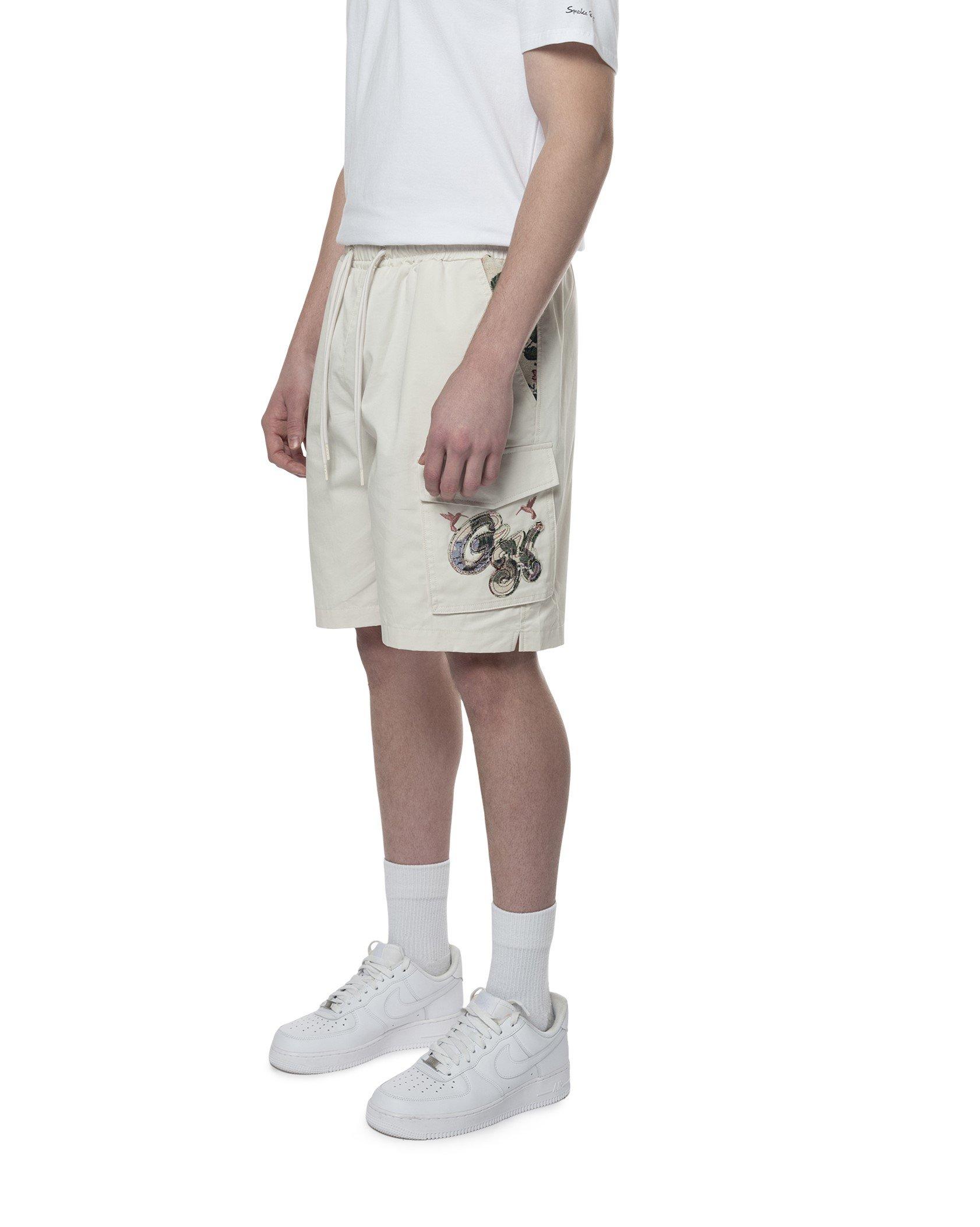 Grindhouse Tapestry Trim Twill Men's Chalk Shorts