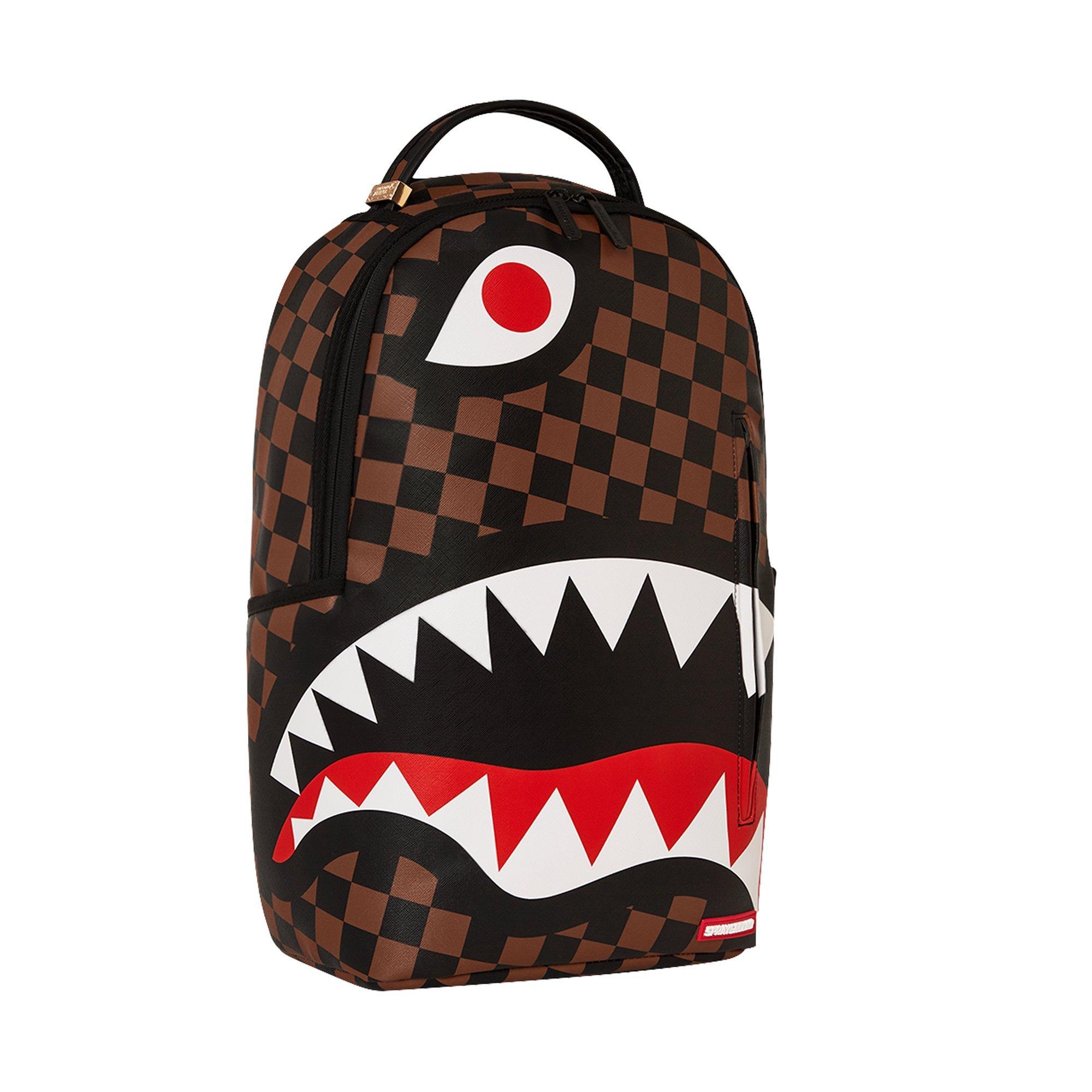 Sprayground Hangover Shark Backpack - BROWN Thumbnail View 3