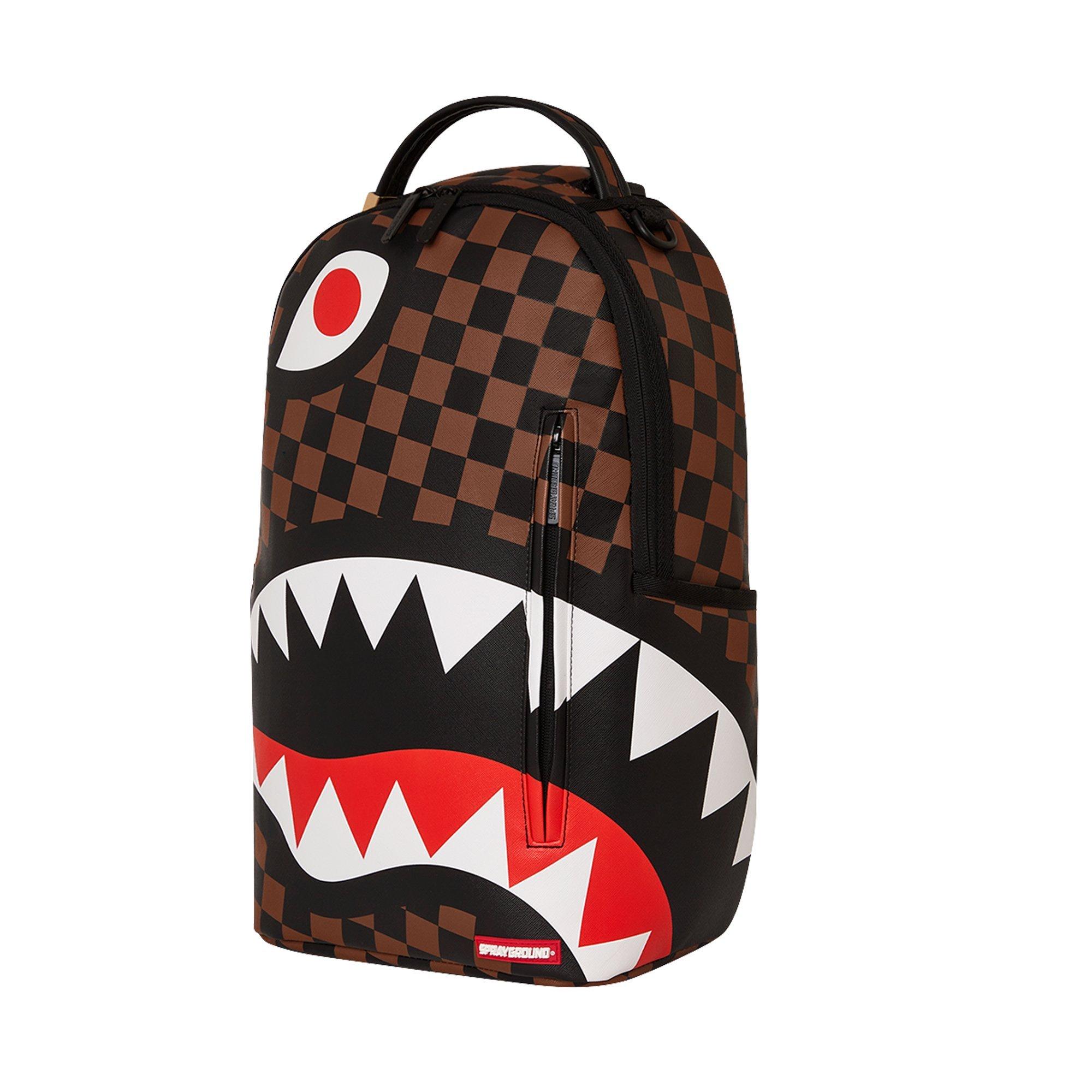 Sprayground Hangover Shark Backpack - BROWN Thumbnail View 5