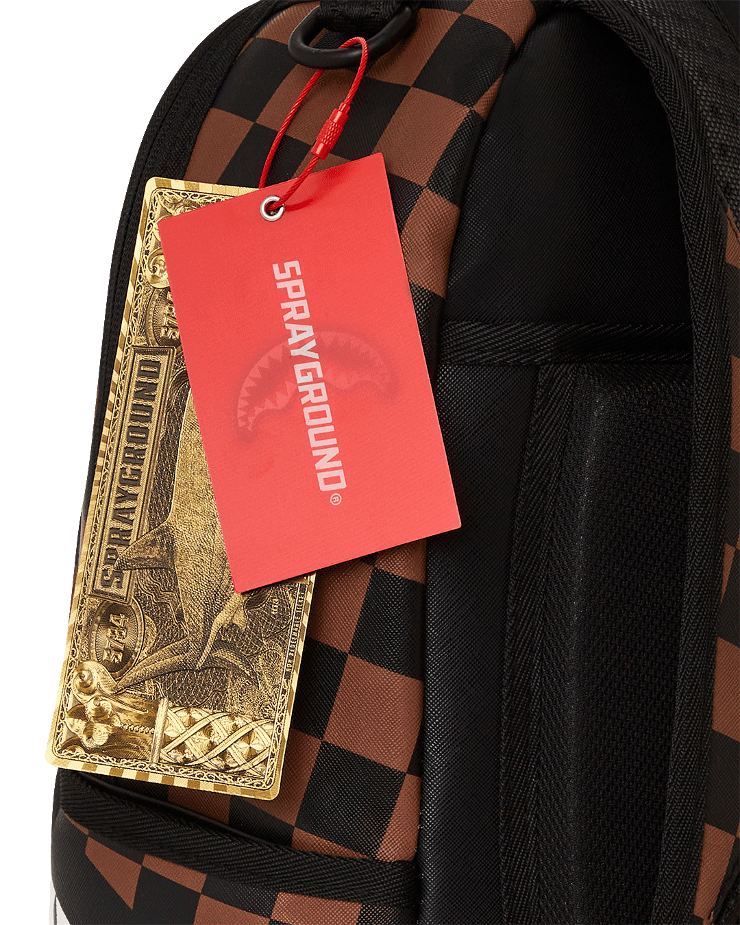 Sprayground Hangover Shark Backpack - BROWN Thumbnail View 9