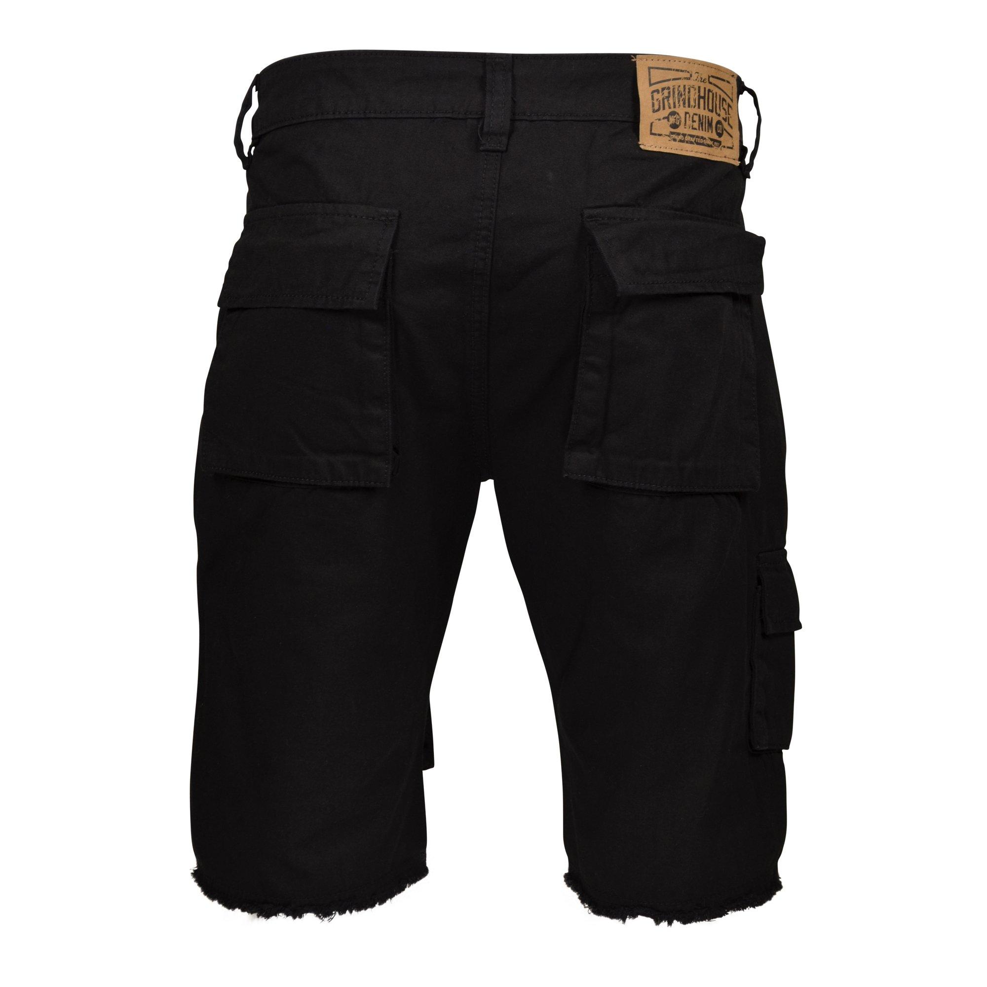 Grindhouse Twill Men's Black Multi Pocket Shorts