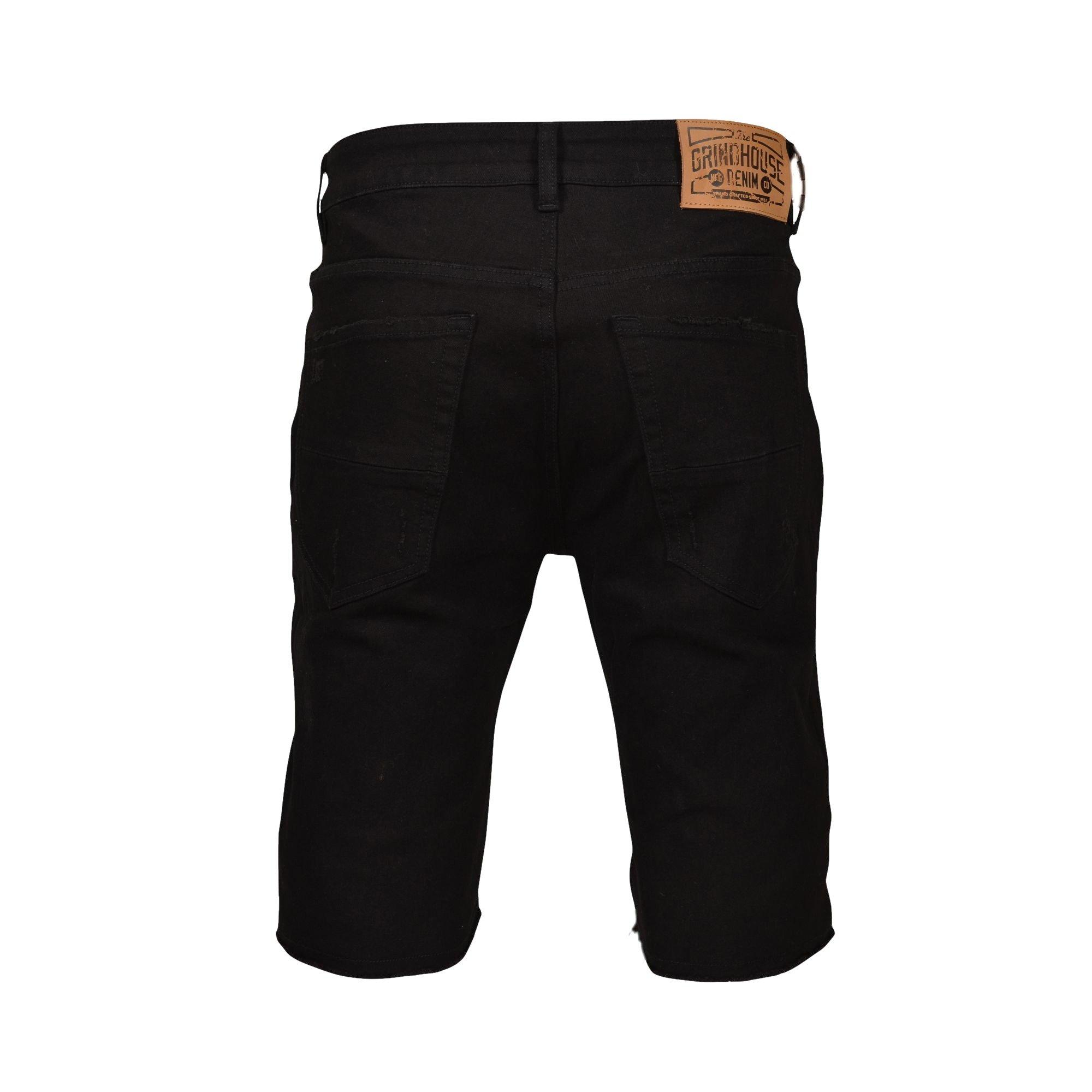 Grindhouse Extreme Rip Men's Black Denim Shorts