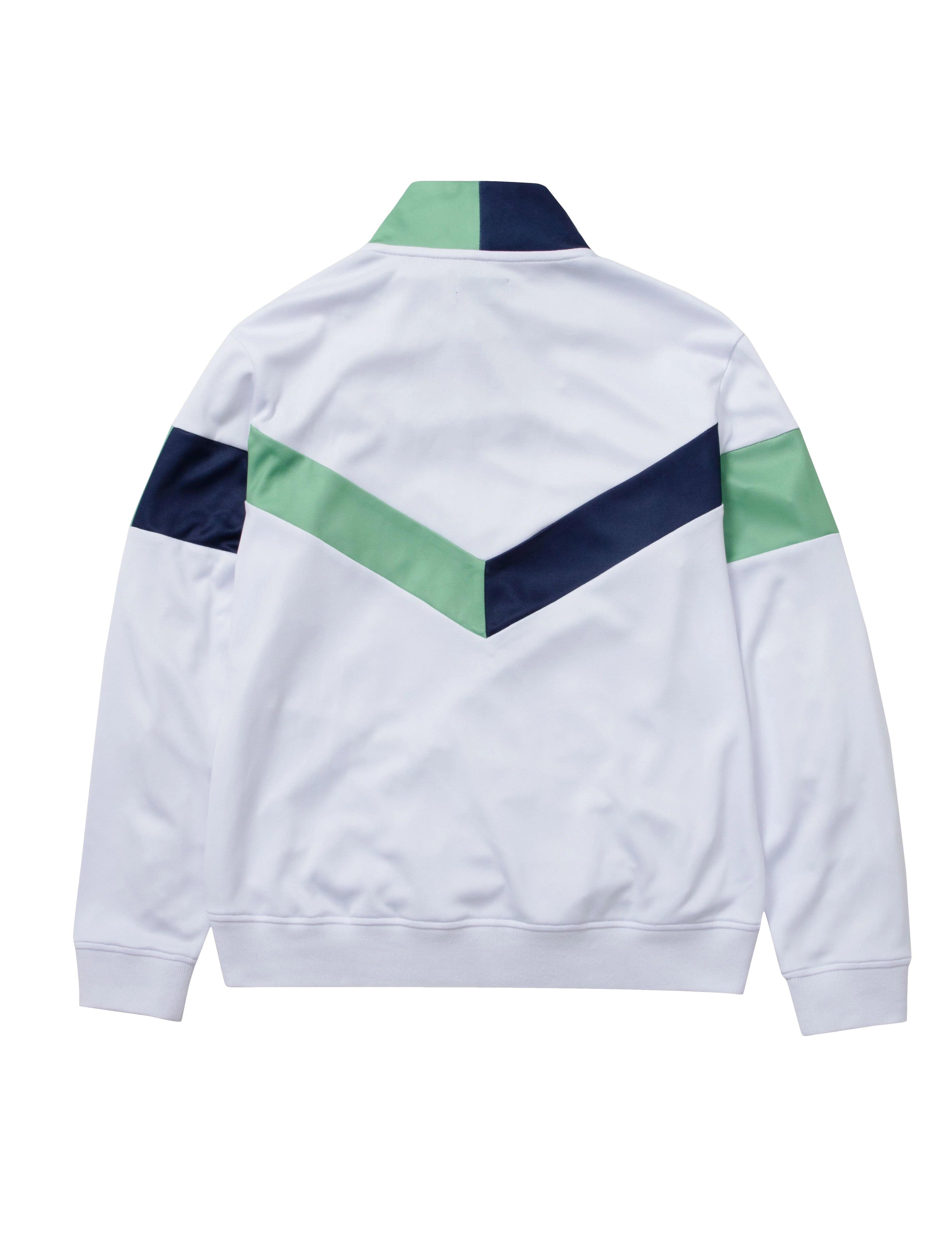 Born Fly Men's Blazin' Track Jacket - White - WHITE Thumbnail View 2
