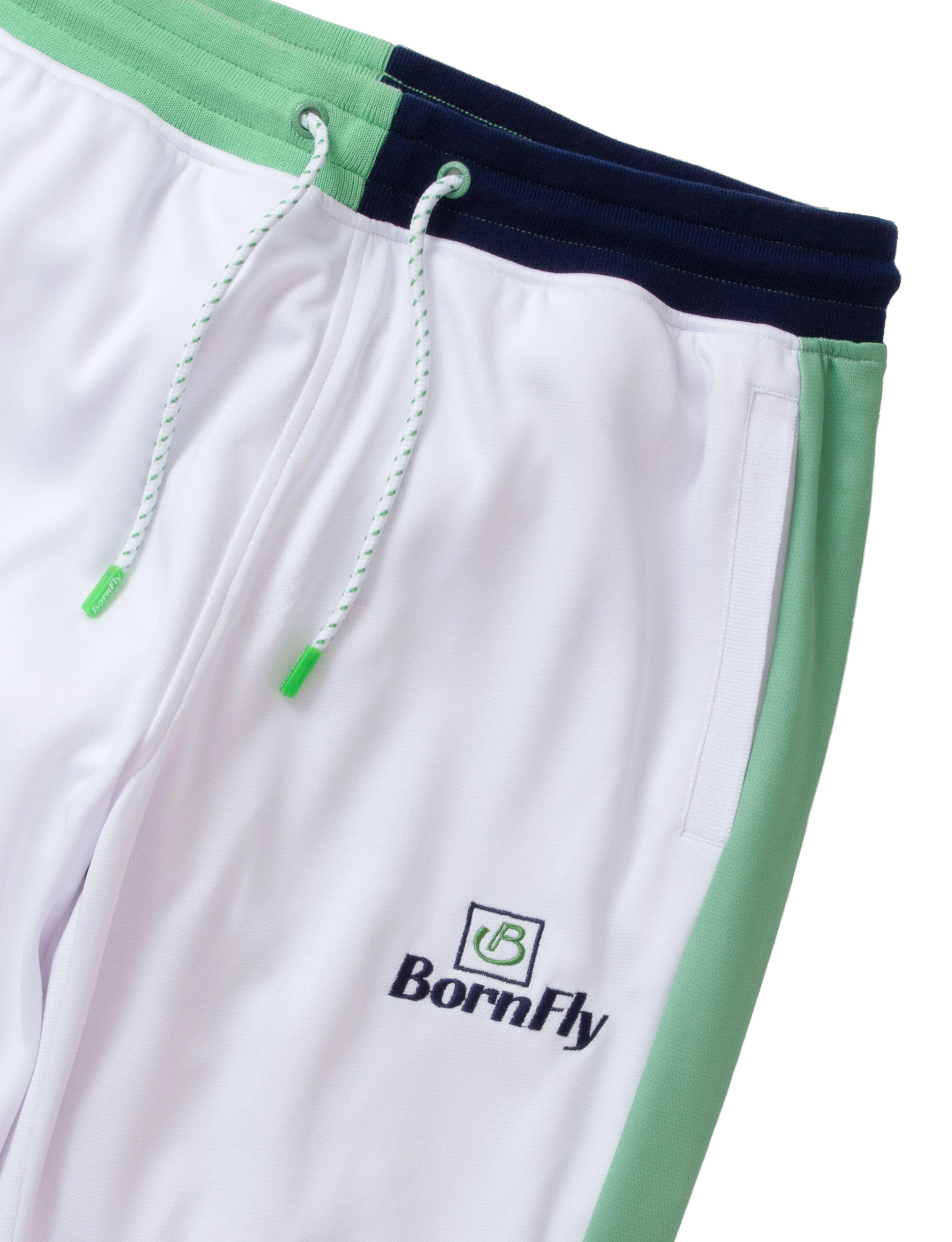 Born Fly Men's Blazin' Track Pants - White - WHITE Thumbnail View 3