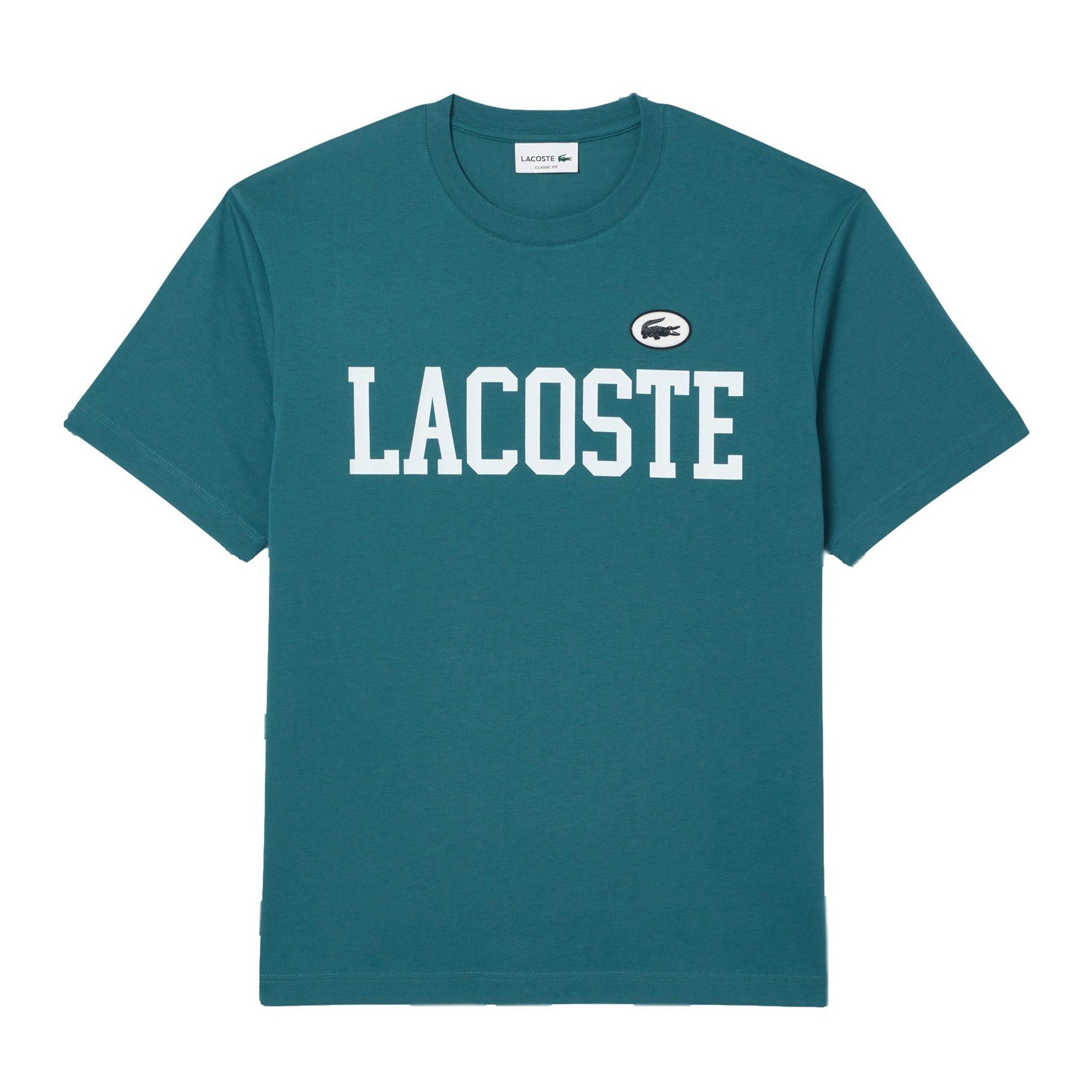 Lacoste Men's Varsity Logo Tee - Teal - TEAL