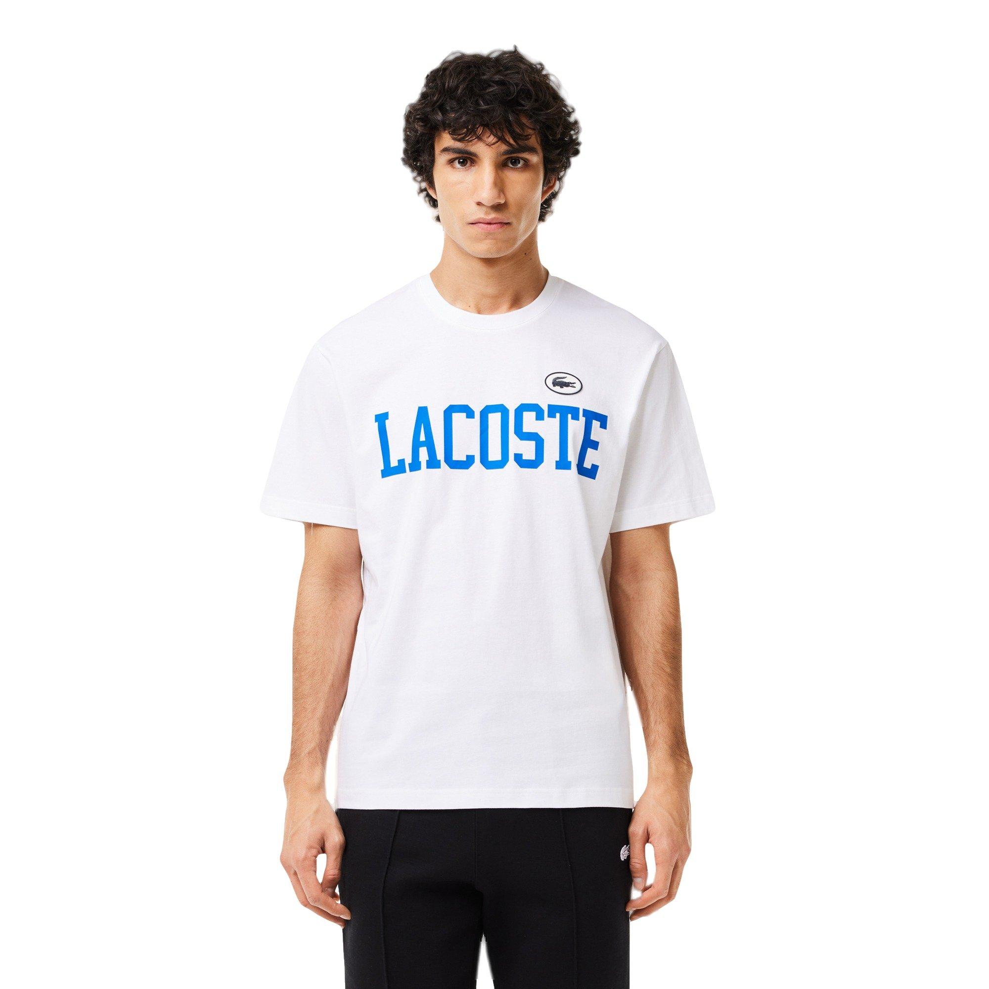 Lacoste Men's Varsity Logo Tee - WHITE