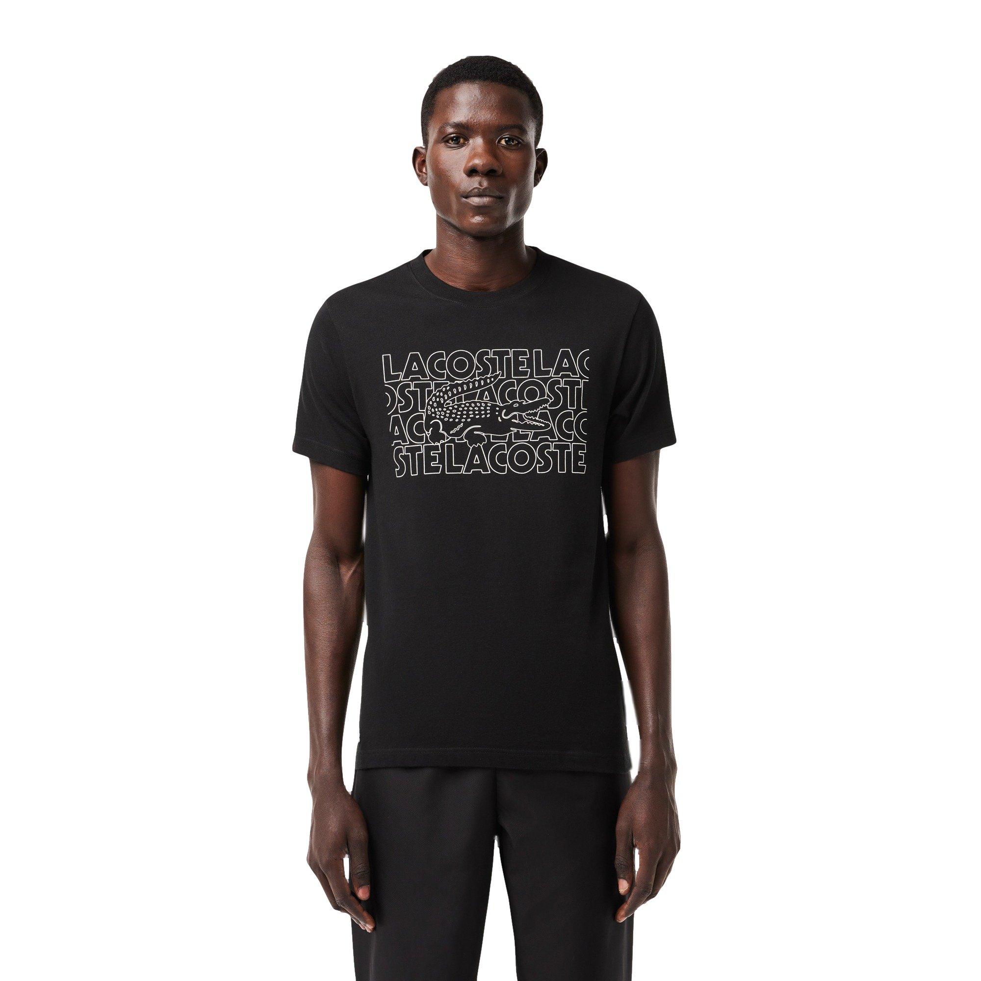 Lacoste Men's Repeating Logo Tee - BLACK