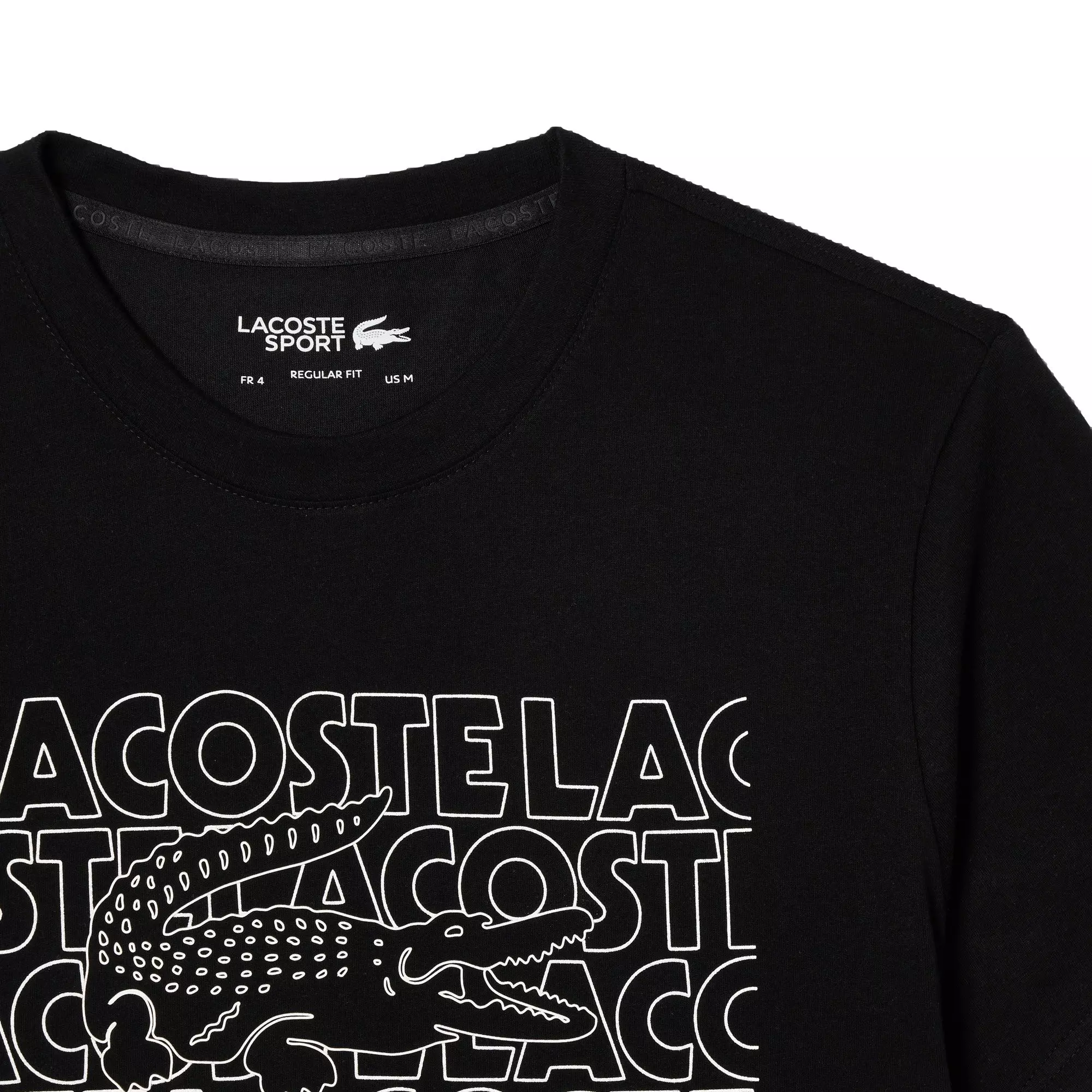 Lacoste Men's Repeating Logo Tee - BLACK