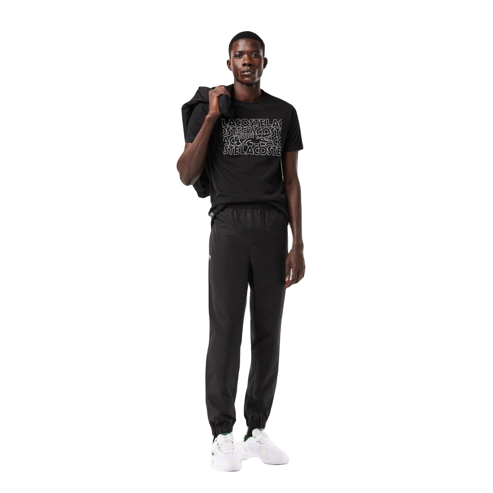 Lacoste Men's Repeating Logo Tee - BLACK Thumbnail View 7