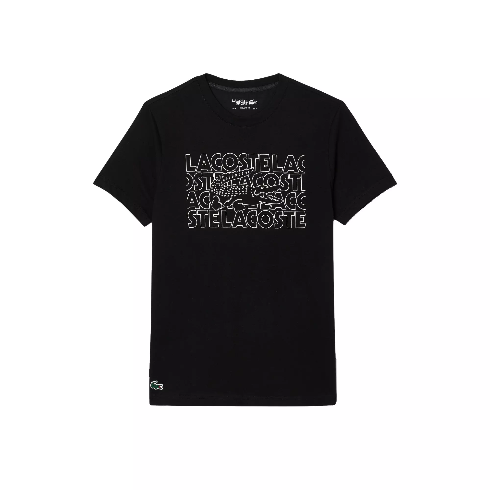 Lacoste Men's Repeating Logo Tee - BLACK
