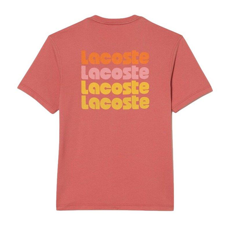 Lacoste Bubble Logo Men's Coral Tee