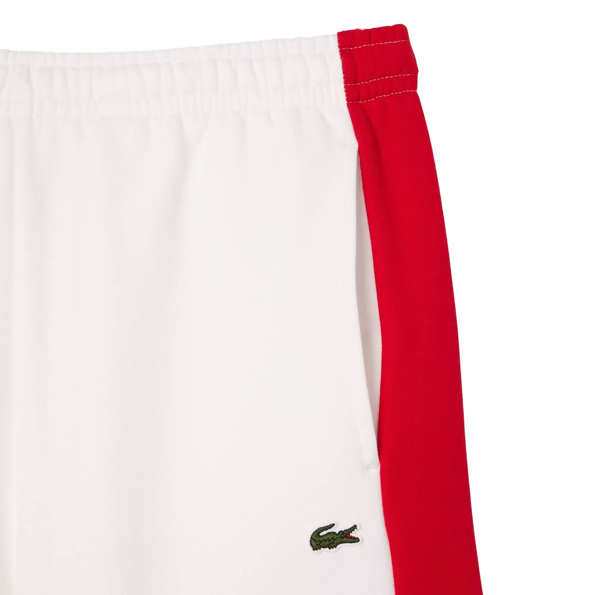 Lacoste Men's Colorblock Fleece Shorts - WHITE
