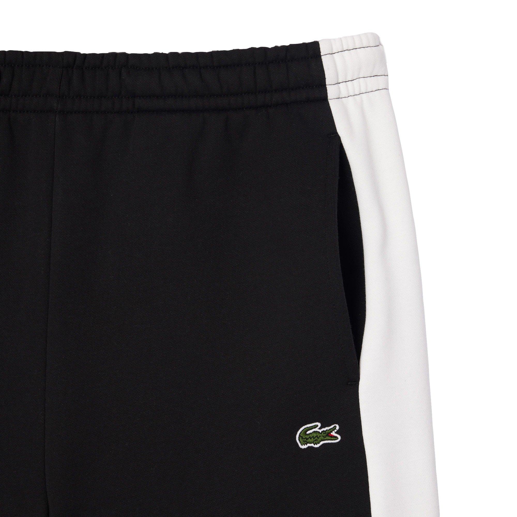 Lacoste Men's Colorblock Fleece Shorts-Black - BLACK Thumbnail View 2
