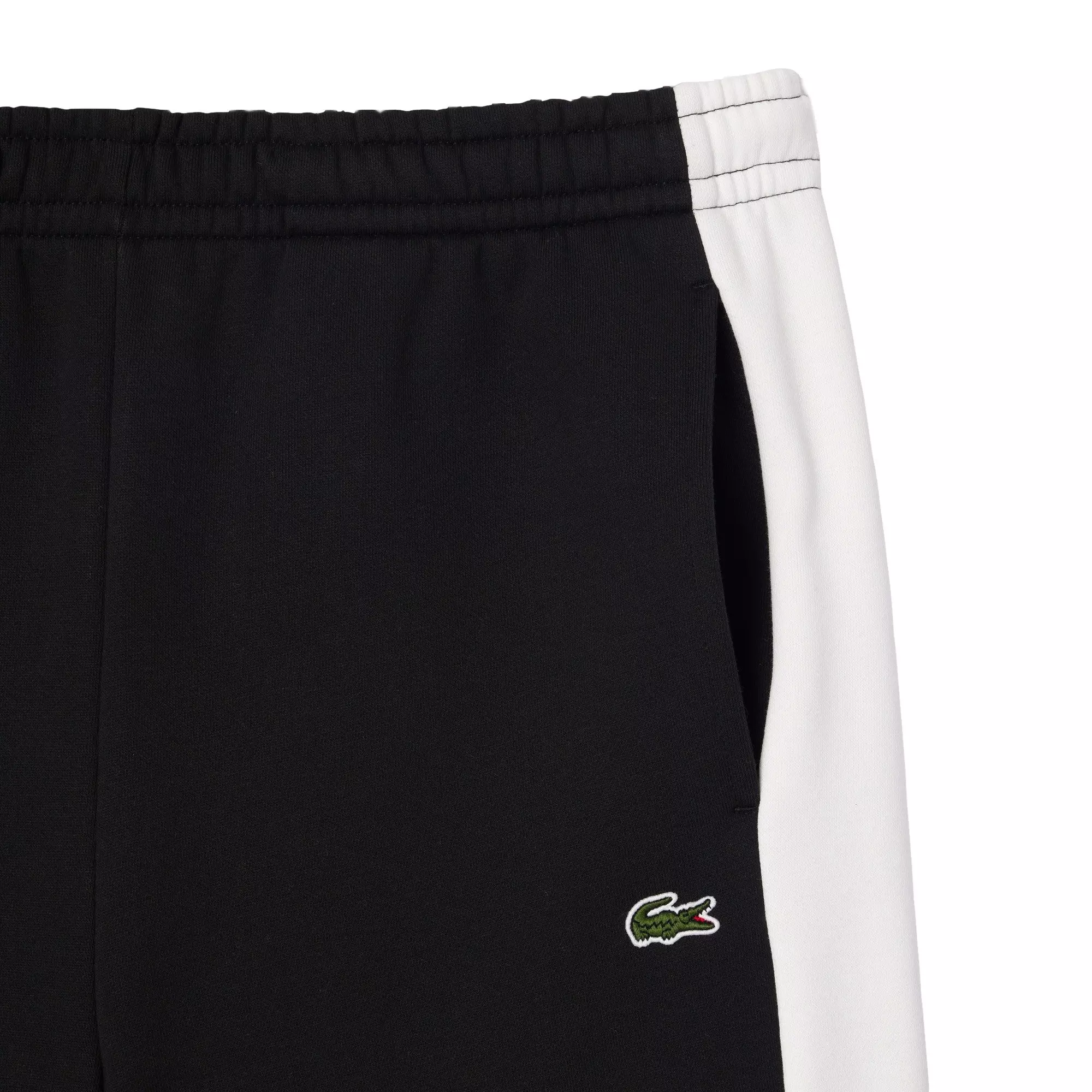 Lacoste Men's Colorblock Fleece Shorts-Black - BLACK