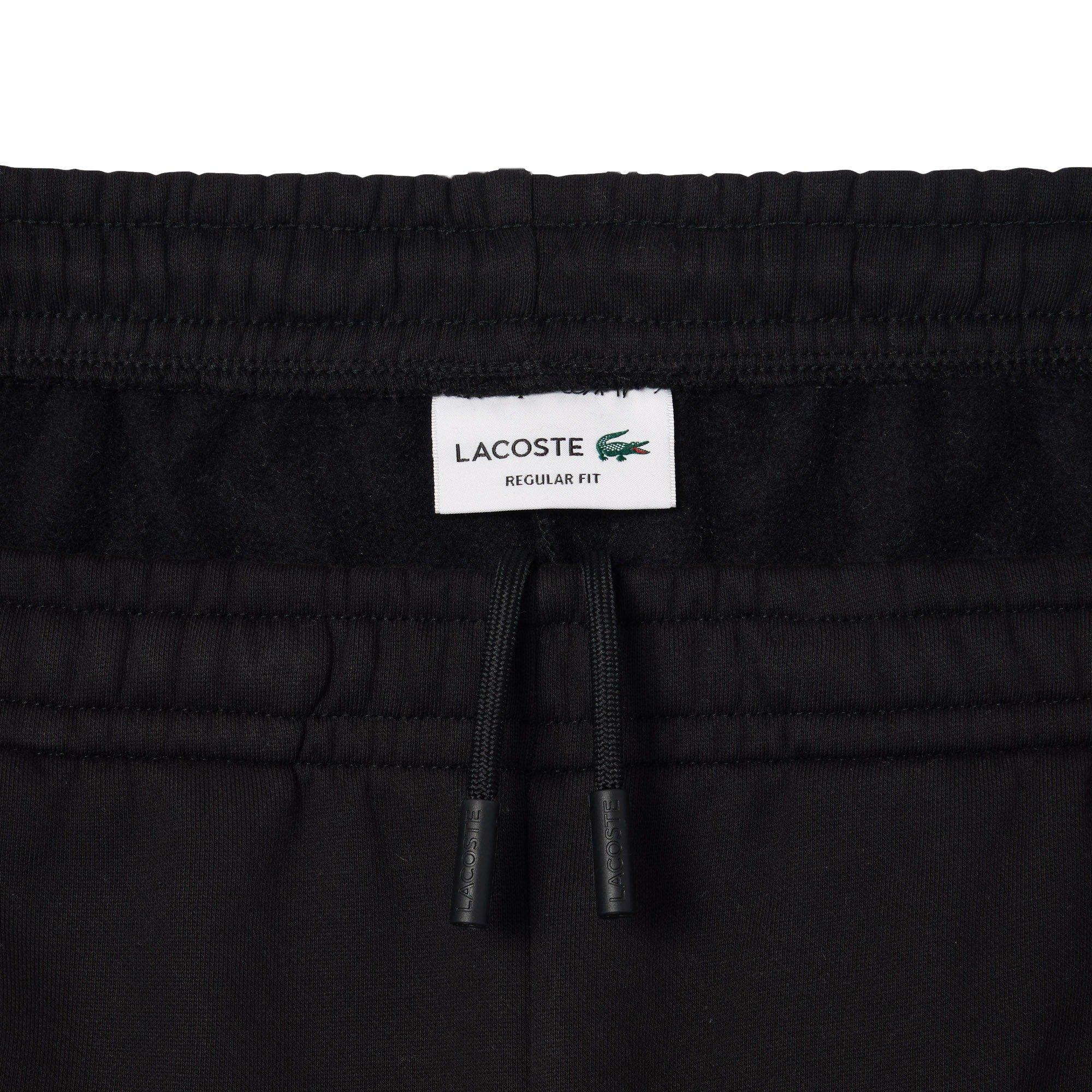 Lacoste Men's Colorblock Fleece Shorts-Black - BLACK Thumbnail View 3