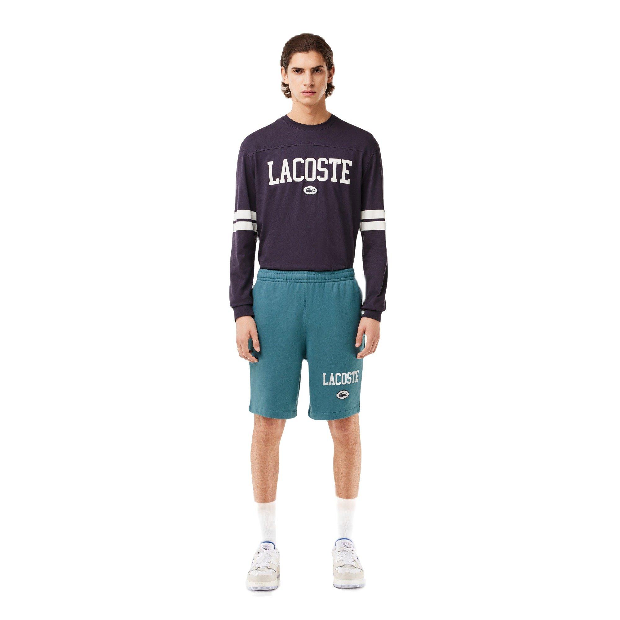 Lacoste Men's Varsity French Terry Shorts - TEAL