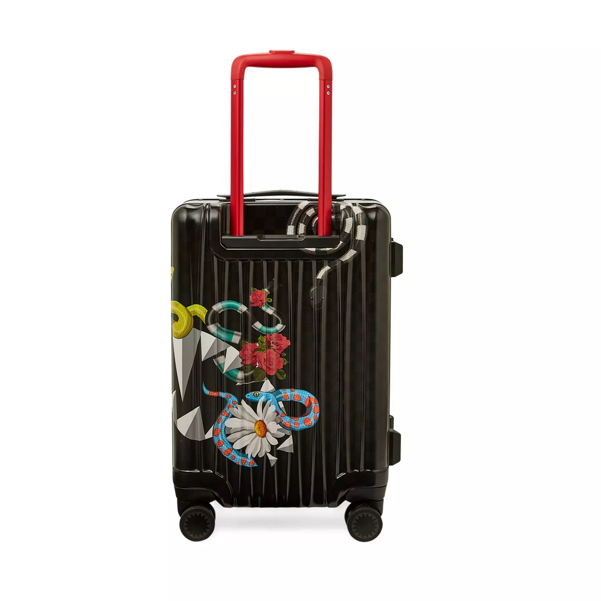 Sprayground Snakes Carry-On Luggage - BLACK