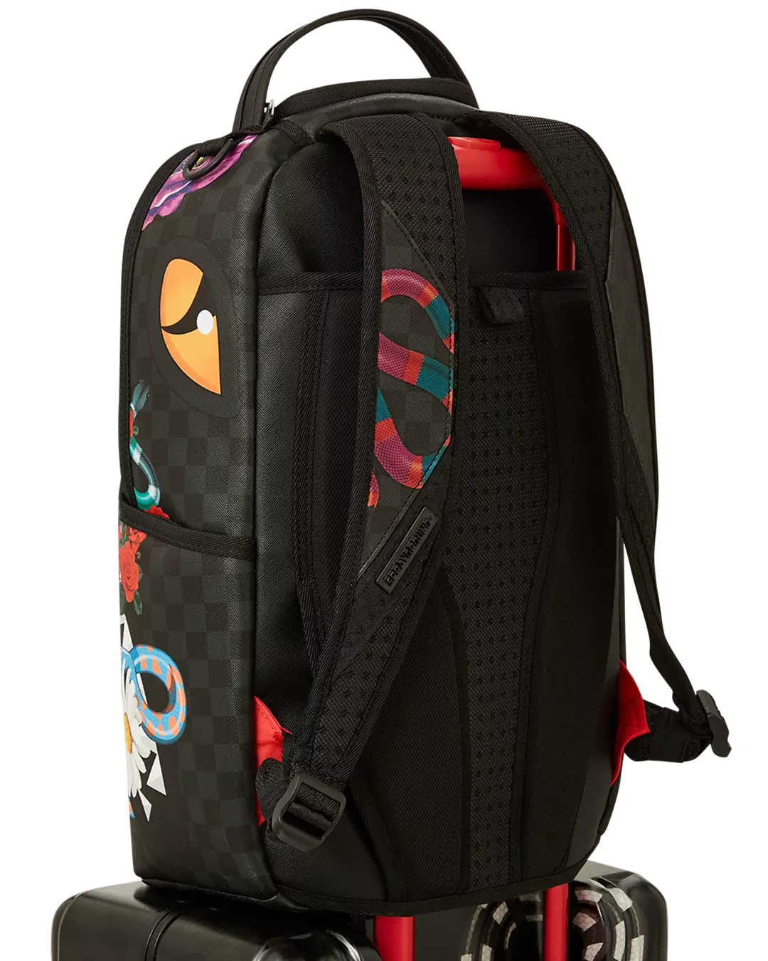 Sprayground Snakes Carry-On Luggage - BLACK
