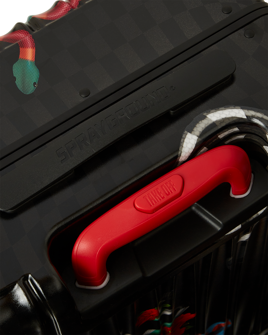 Sprayground Snakes Carry-On Luggage - BLACK Thumbnail View 8