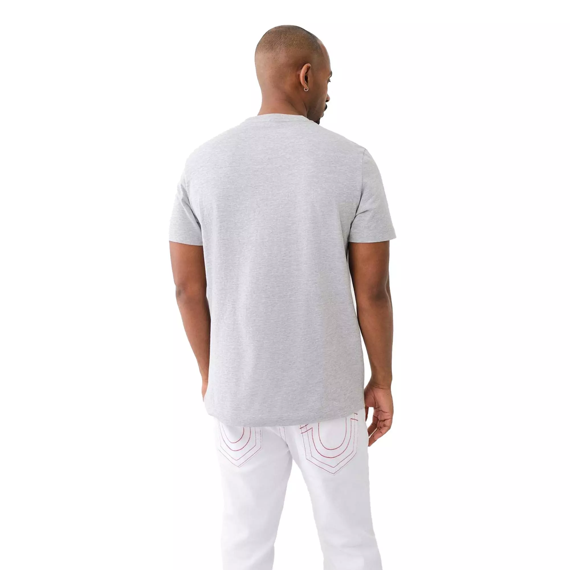 True Religion Men's Bandana Logo Tee - GREY