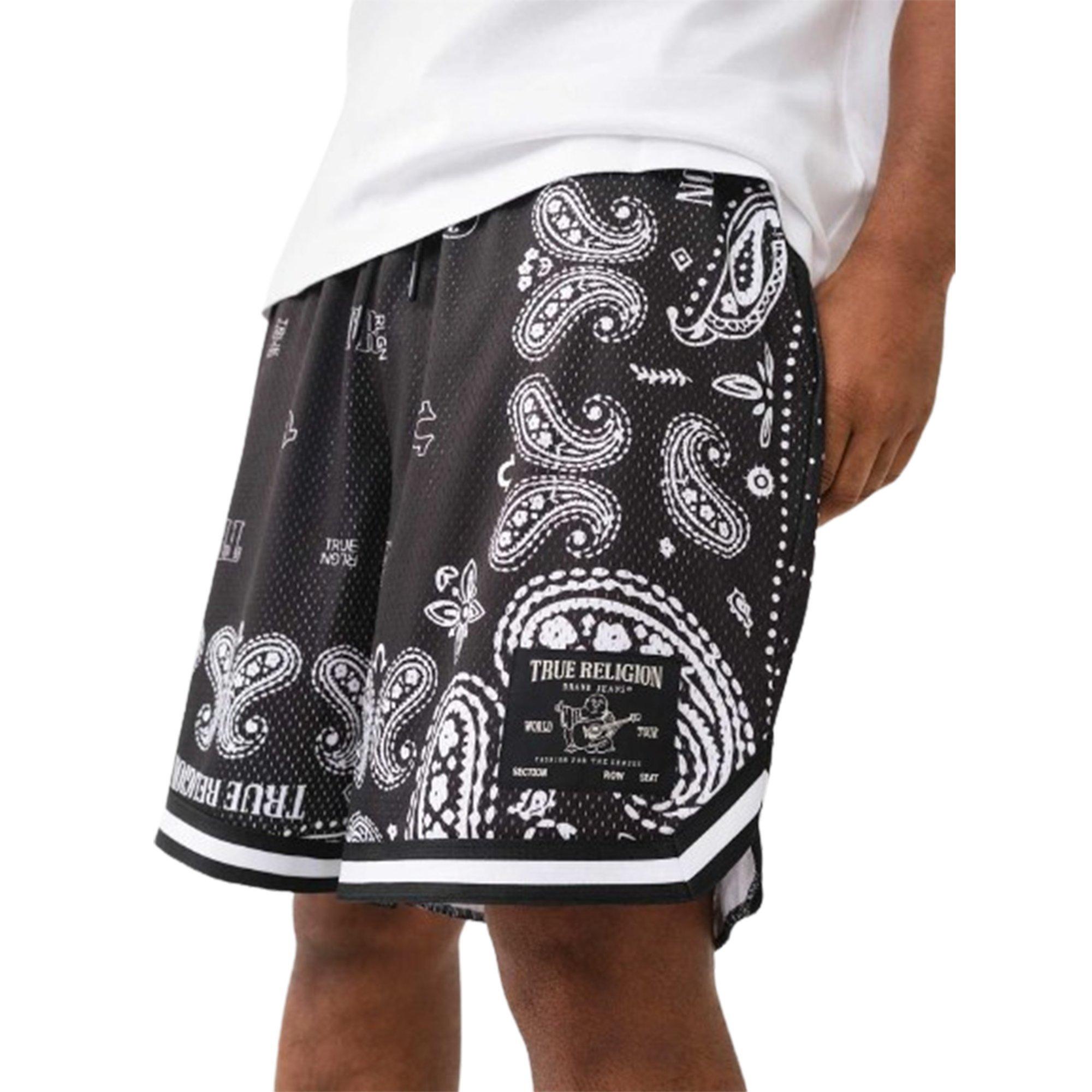 True Religion Bandana Print Mesh Men's Shorts