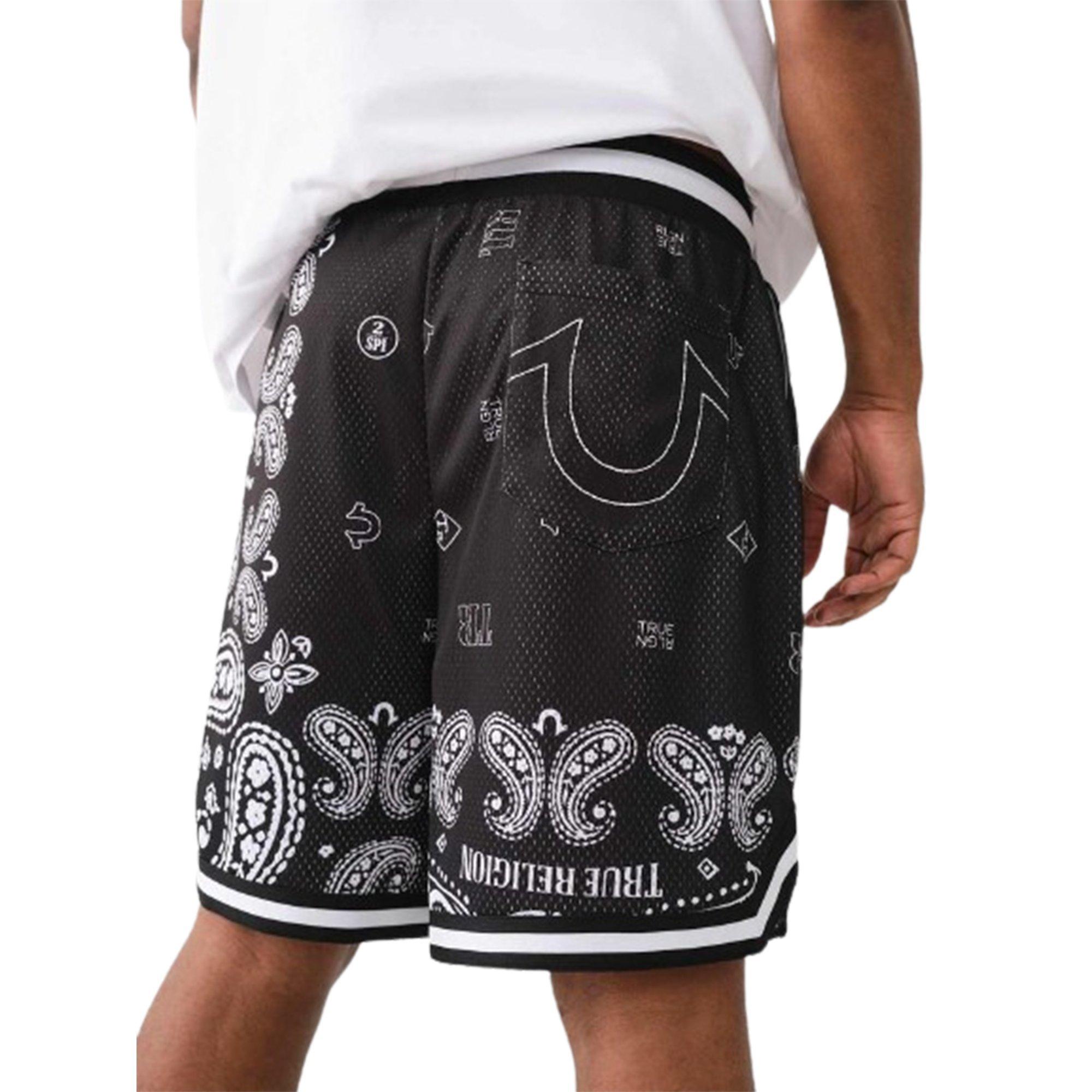 True Religion Bandana Print Mesh Men's Shorts