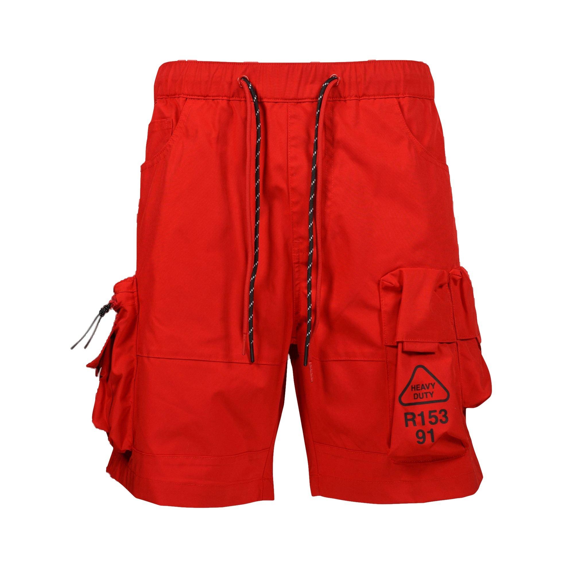 Grindhouse Men's Nylon Cargo Short - Red - RED