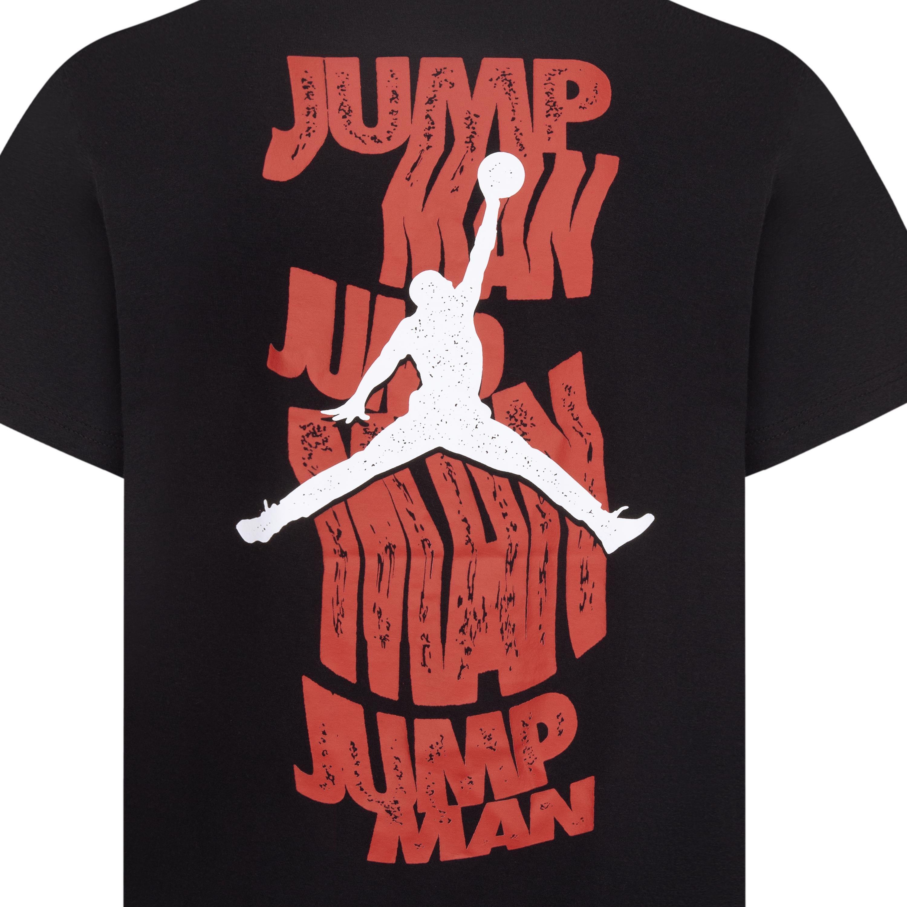 Jordan Big Boys' Jumpman Relaxed-Fit Short-Sleeve Tee - Black