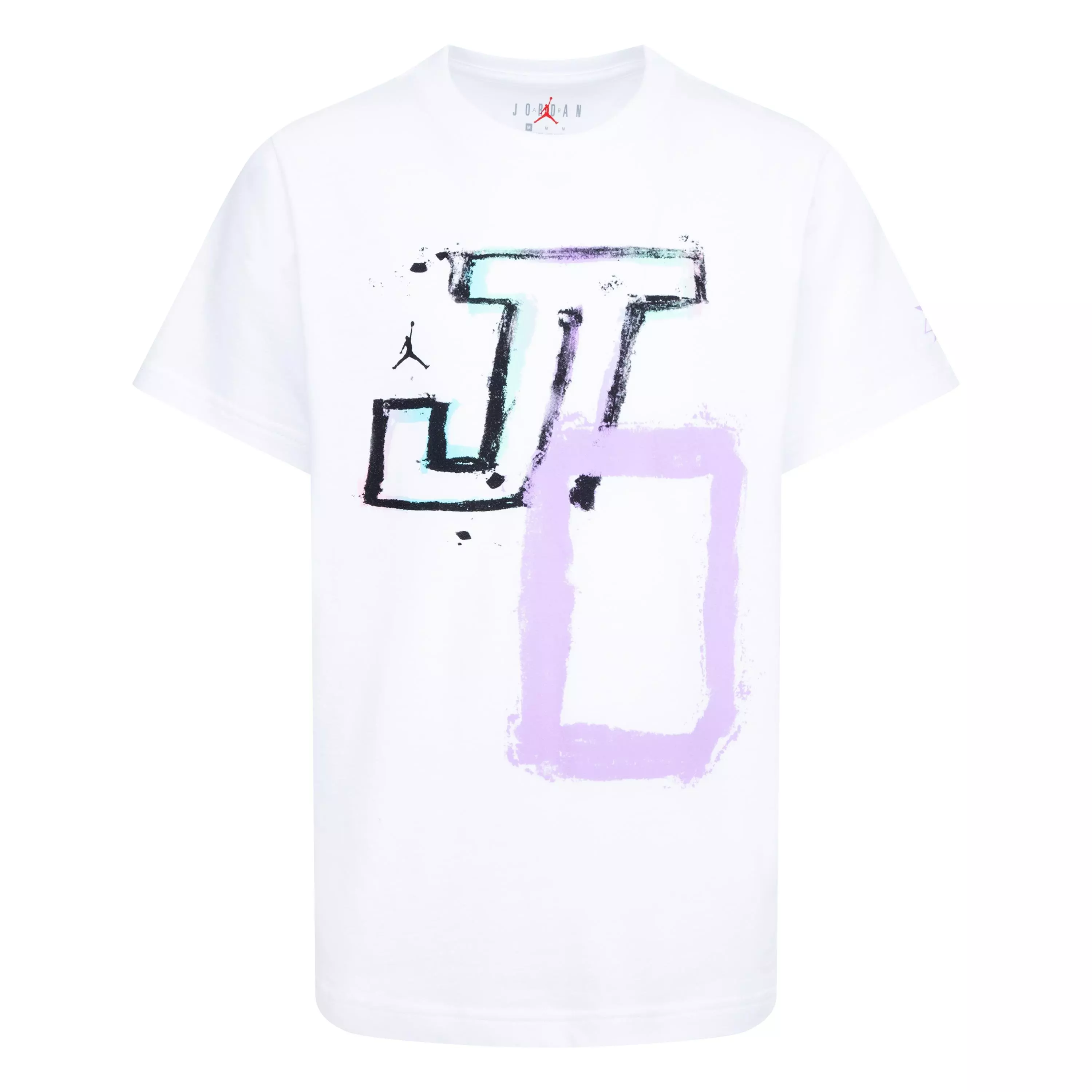 Jordan Big Boys' Jason Tatum Painting Tee - WHITE