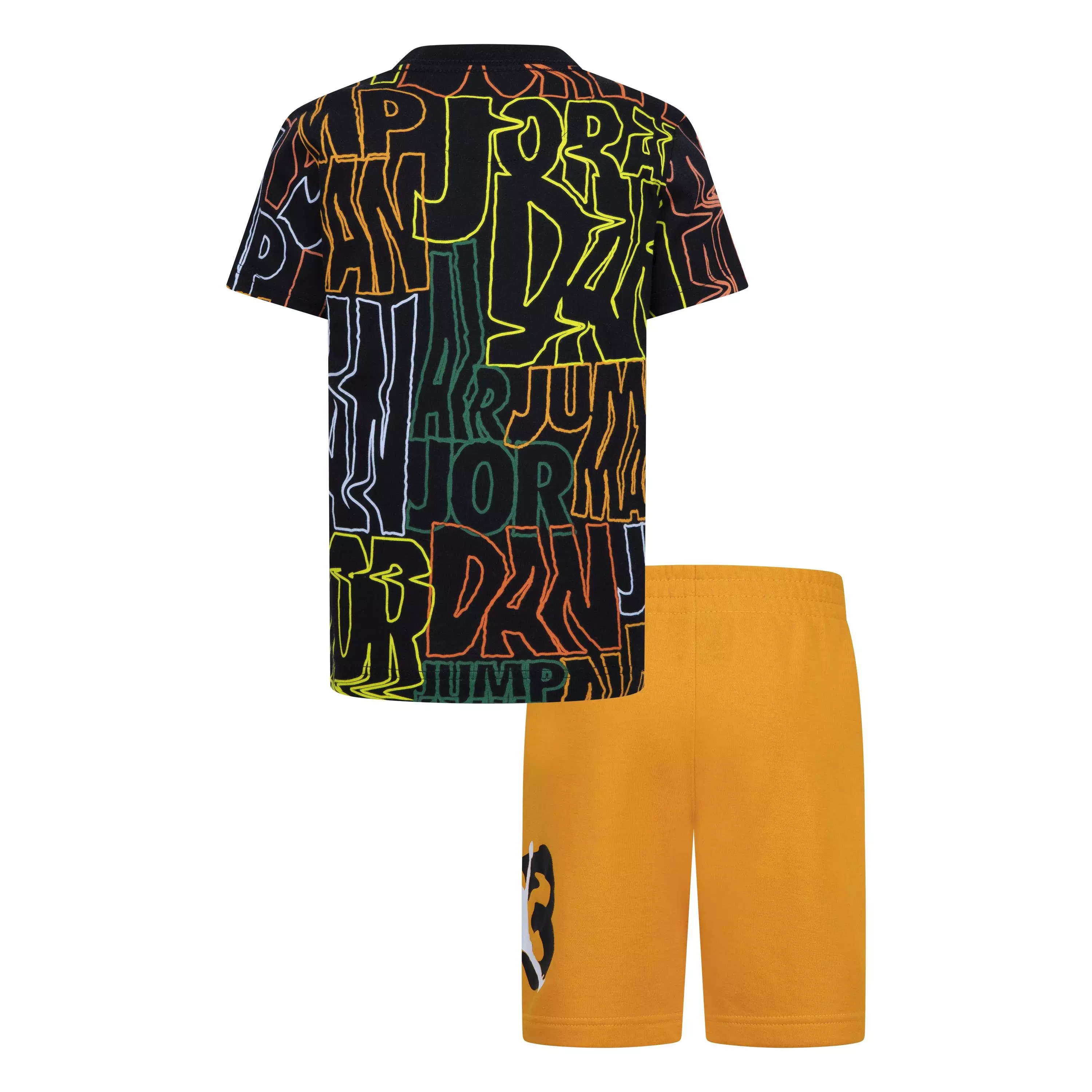 Jordan Little Boys' Fuel Up Short Set - BLACK/ORANGE