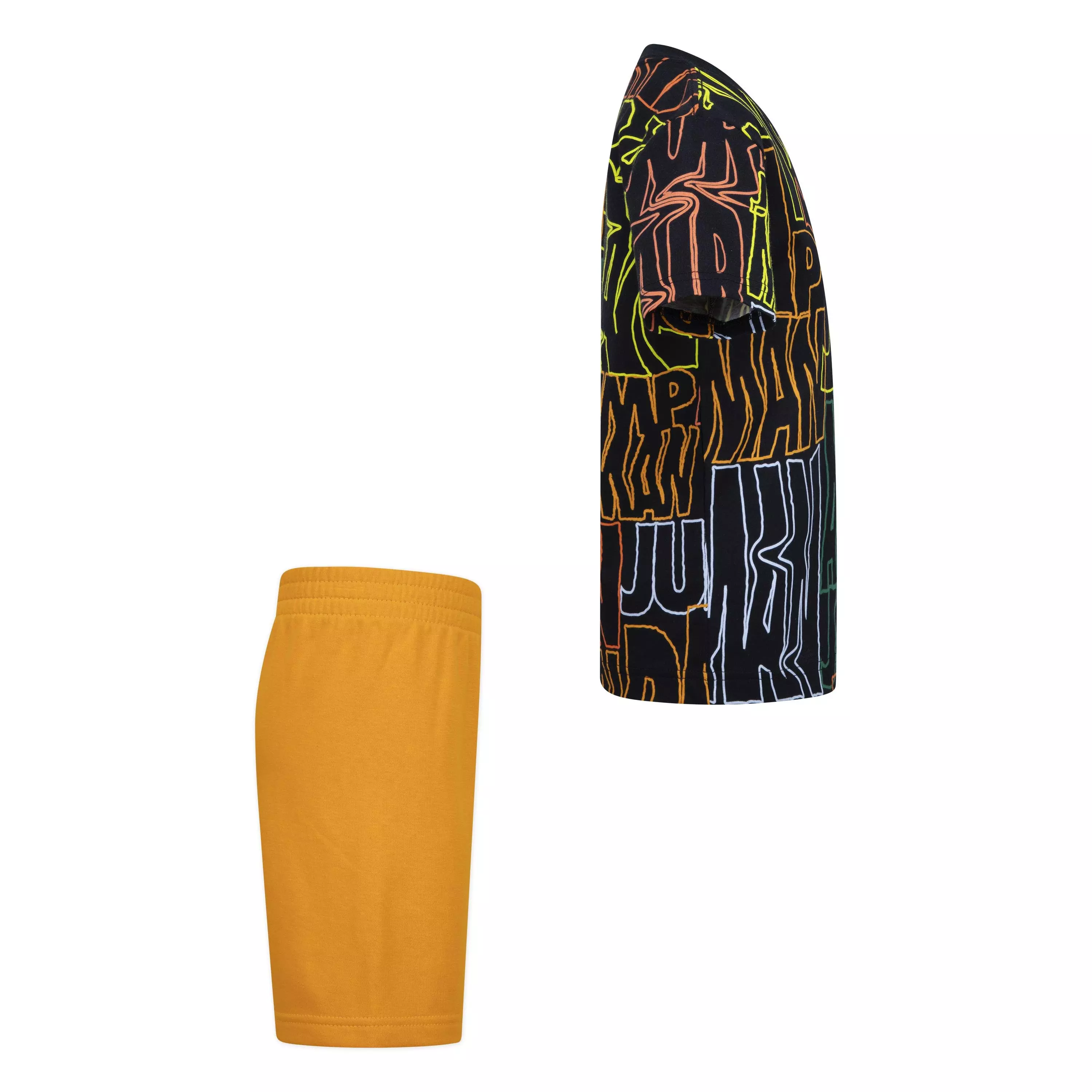 Jordan Little Boys' Fuel Up Short Set - BLACK/ORANGE