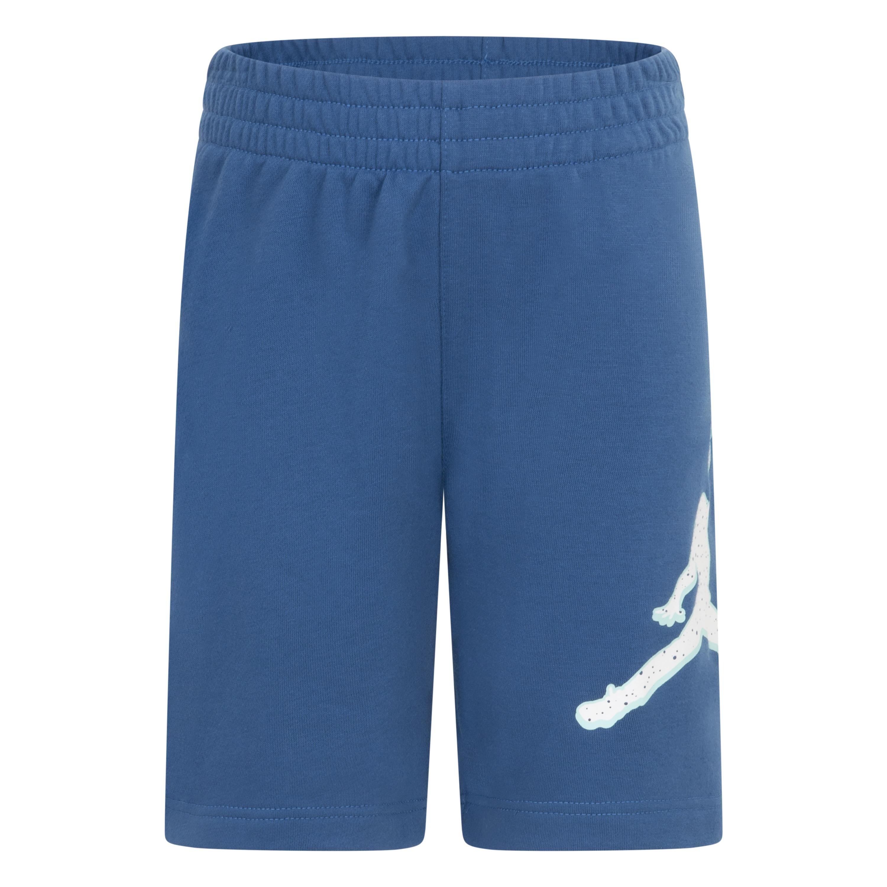 Jordan Printed Short Little Boys' White/Blue Set