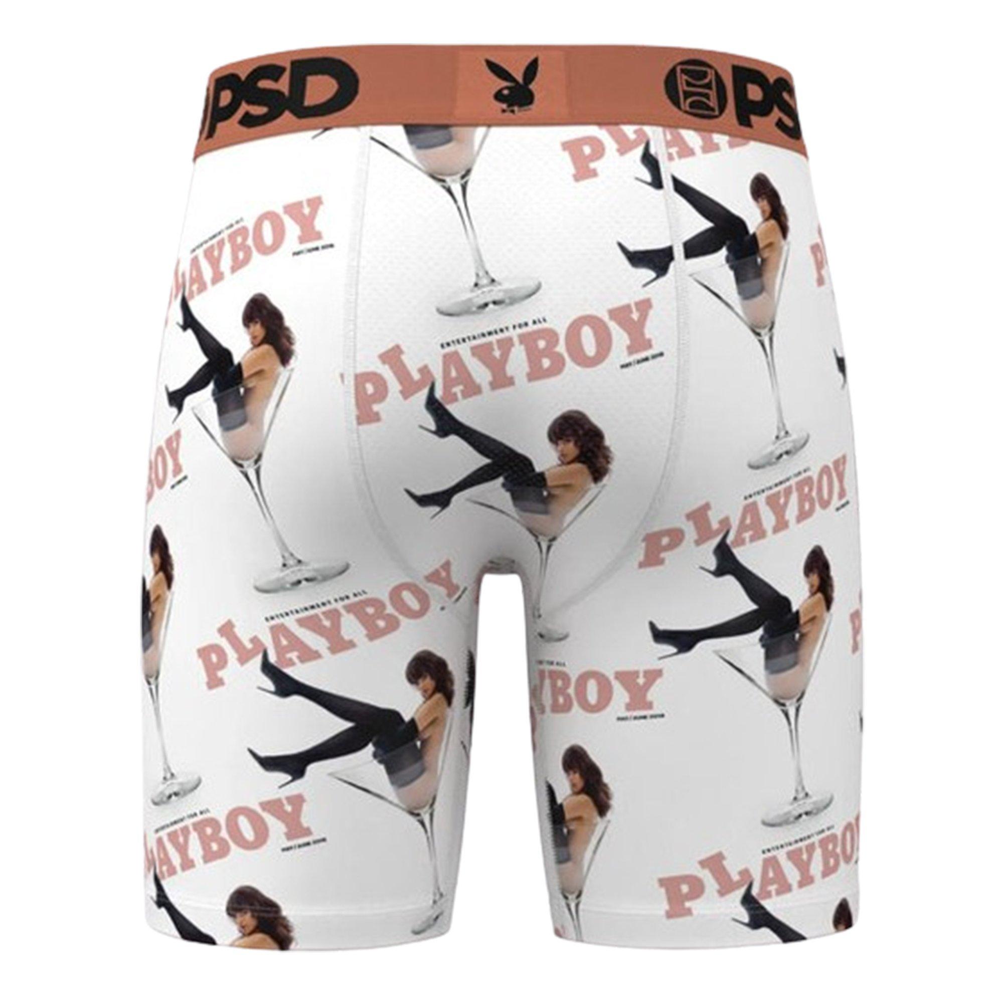 PSD Men's Playboy Martini Underwear - WHITE Thumbnail View 2